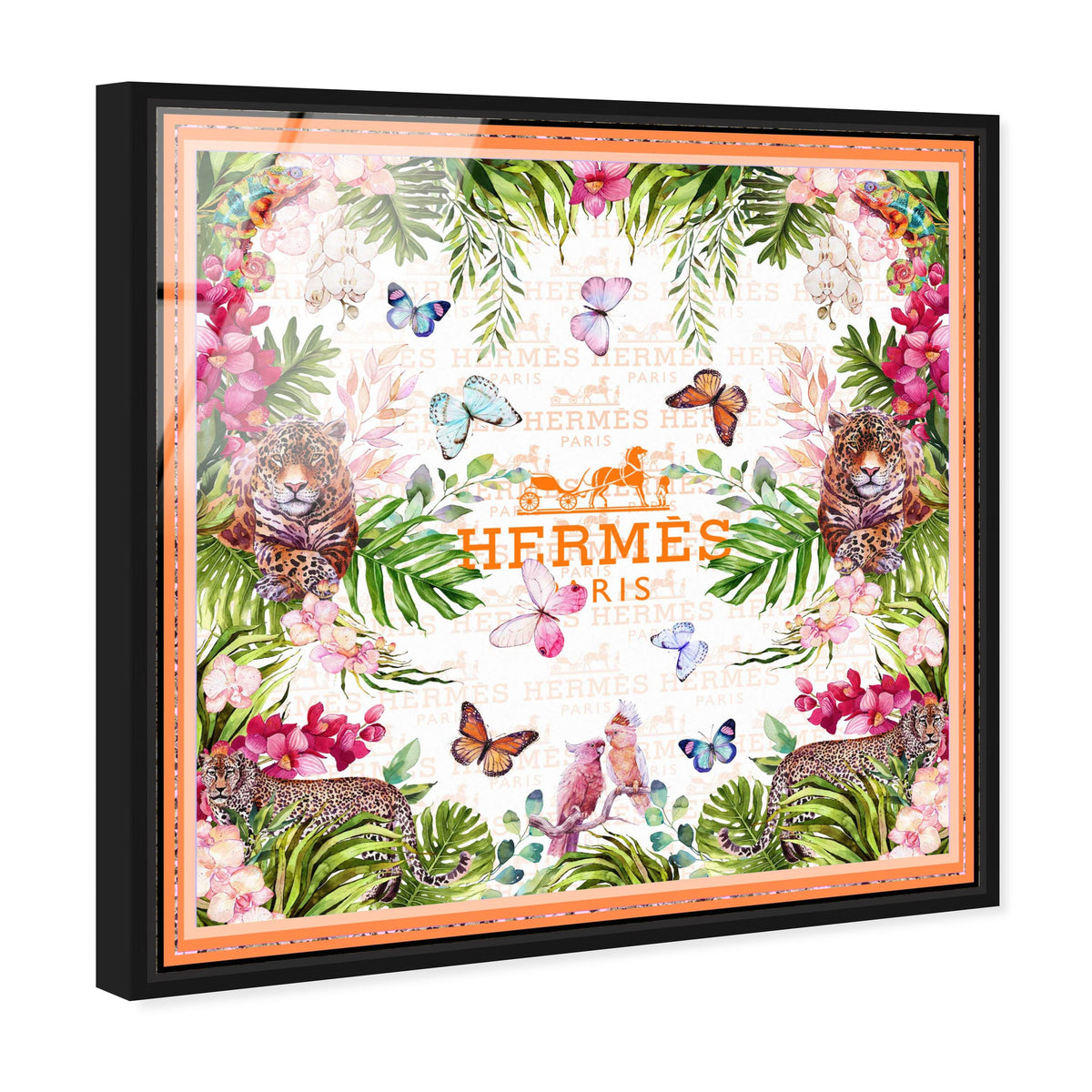 Oliver Gal/オリバーガル アートパネル HERMES/エルメス Jungle Parade | Wall Art by The Oliver Gal