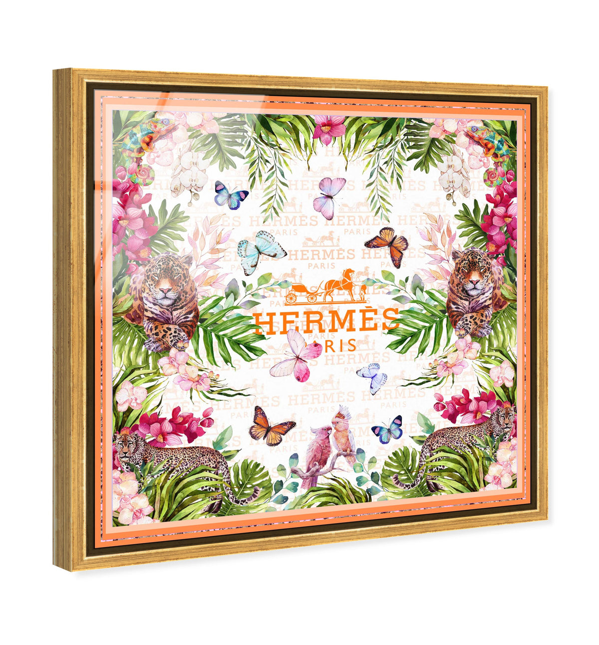 SALE　Oliver Gal 37 ★HERMES Wooden アート 絵 Jungle Parade | Wall Art by The Oliver Gal