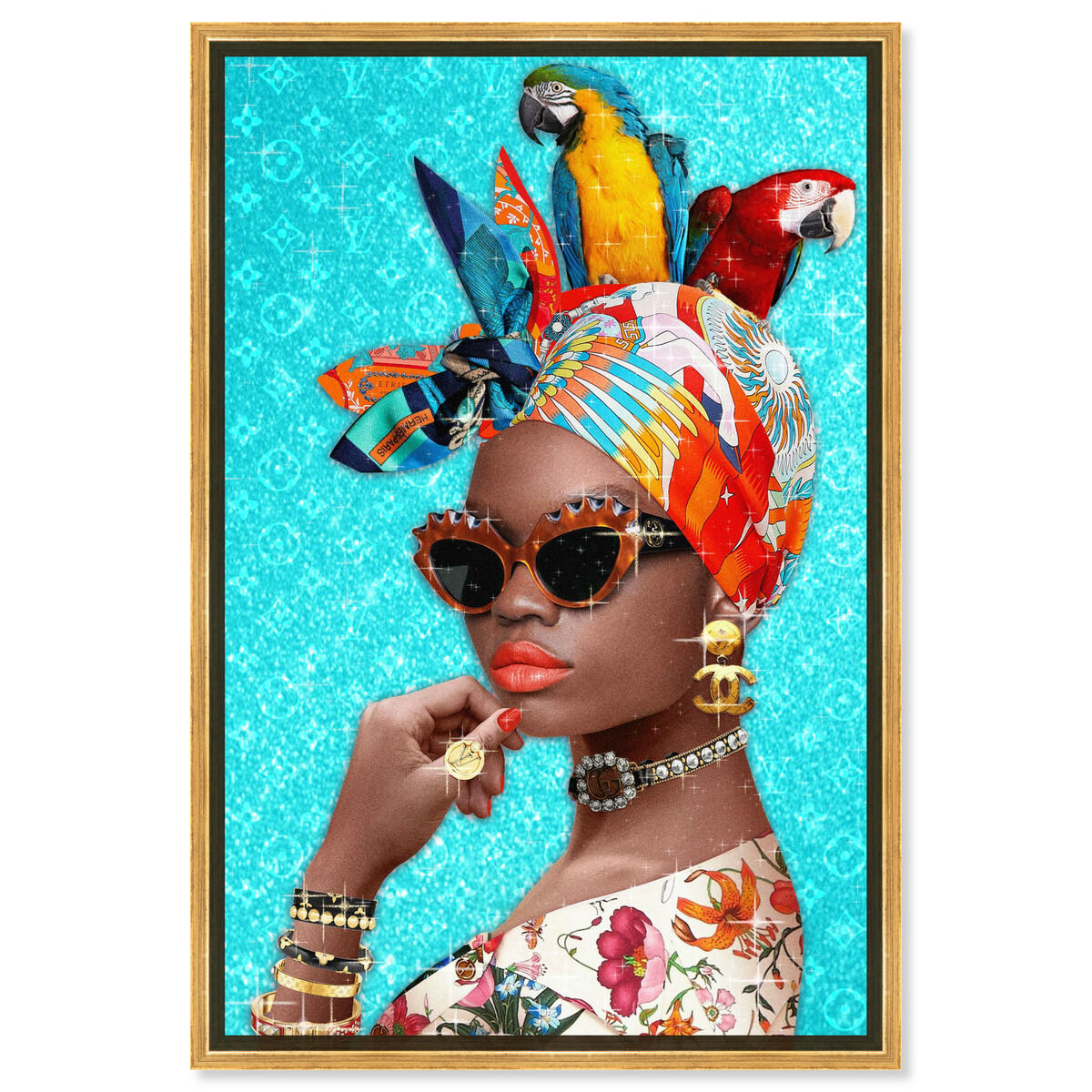 36x54/Framed Canvas/PSGLD