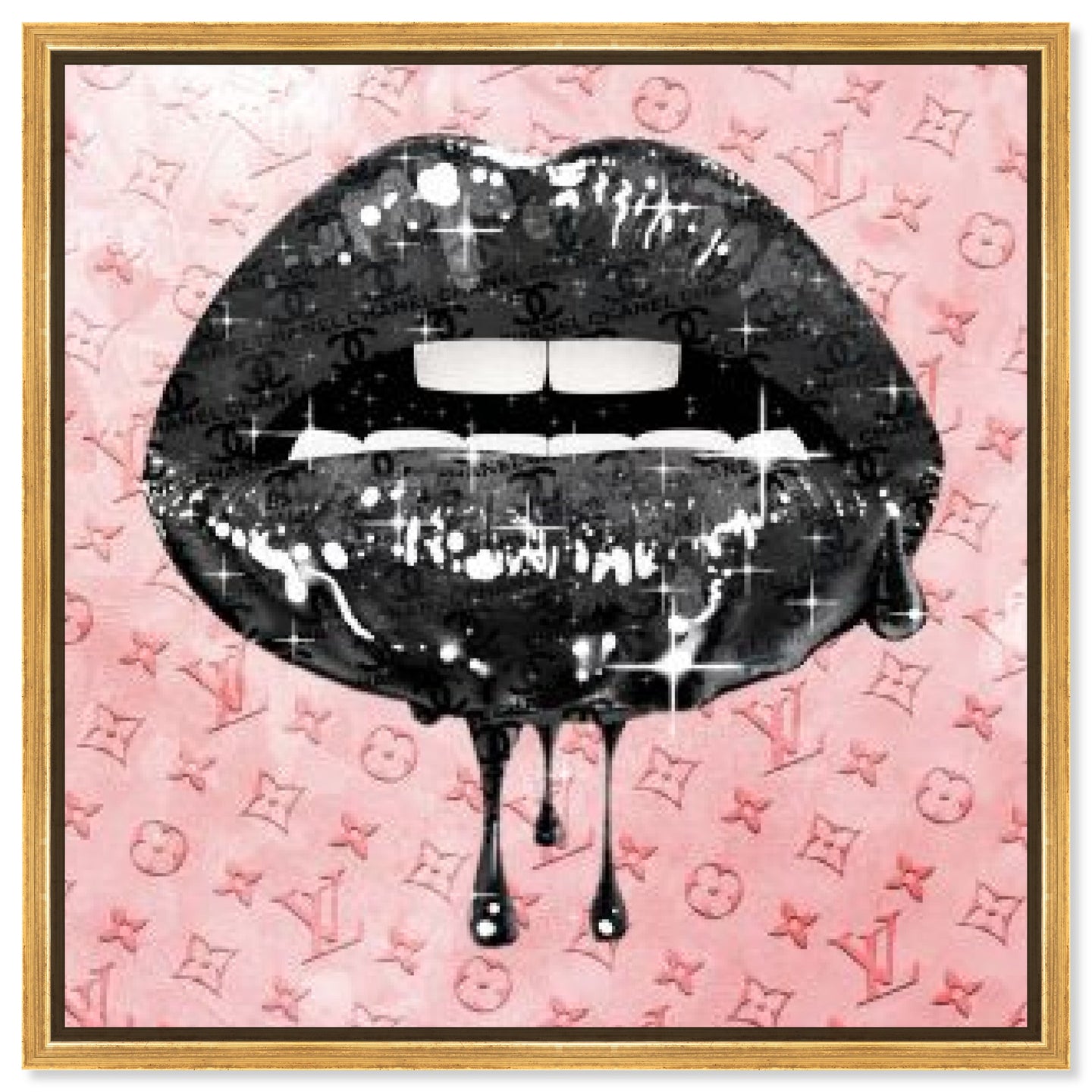 Noir and Blush Lips