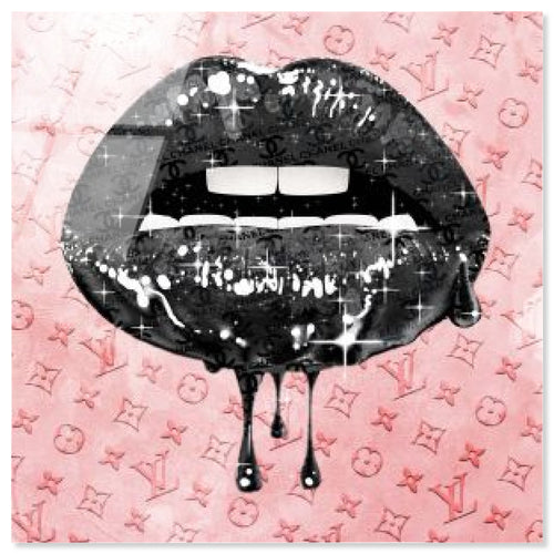 Noir and Blush Lips