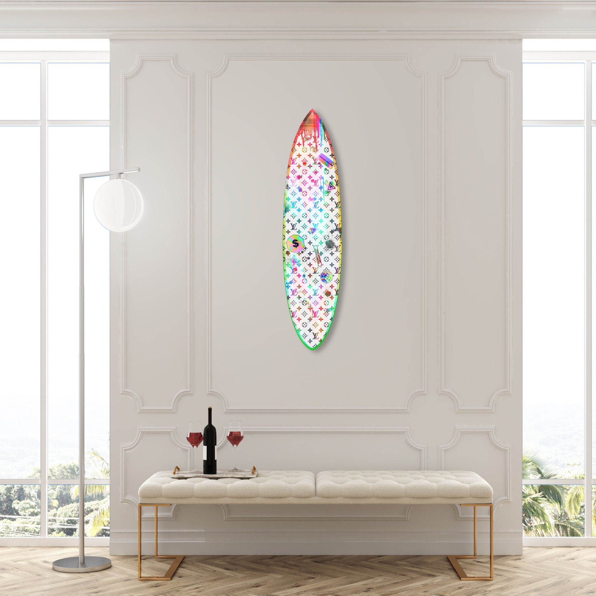 Explode Creativity Neon Surfboard