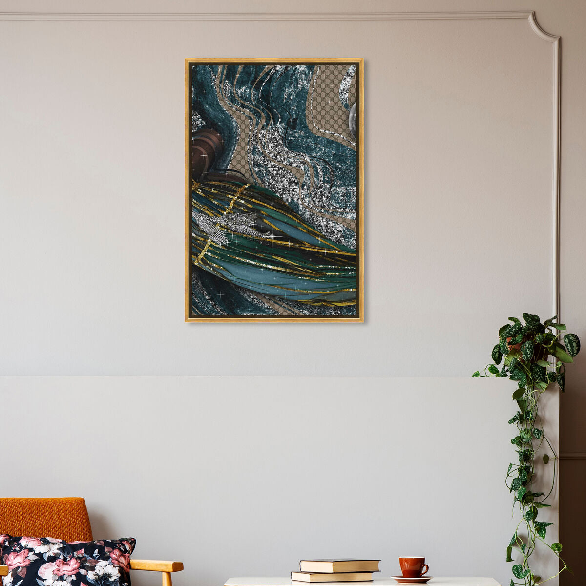 36x54/Framed Canvas/PSGLD