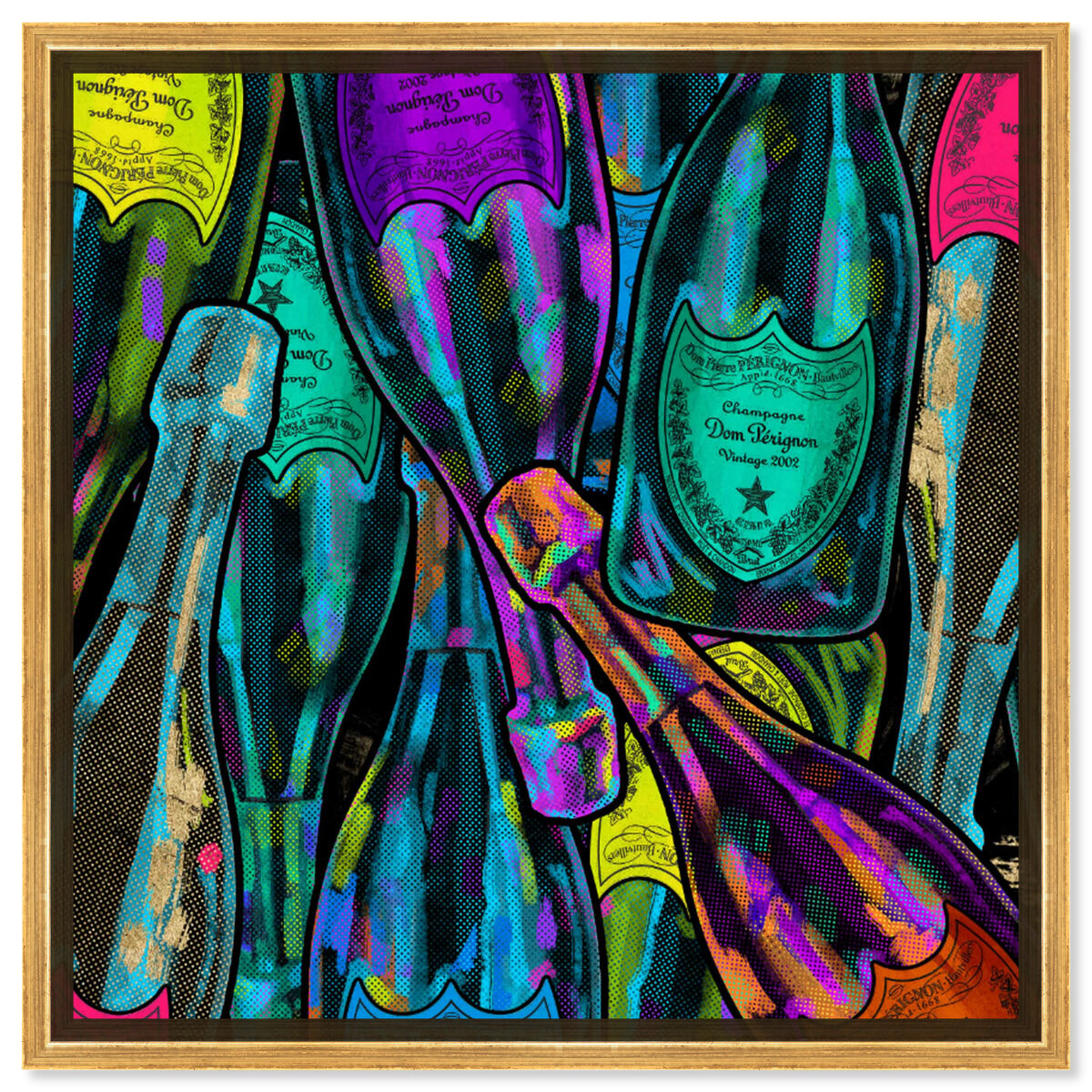 40x40/Framed Canvas/PSGLD