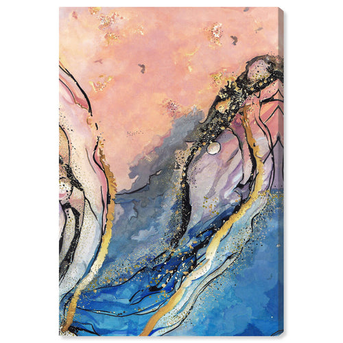 Blue And Gold Abstract Art – Oliver Gal