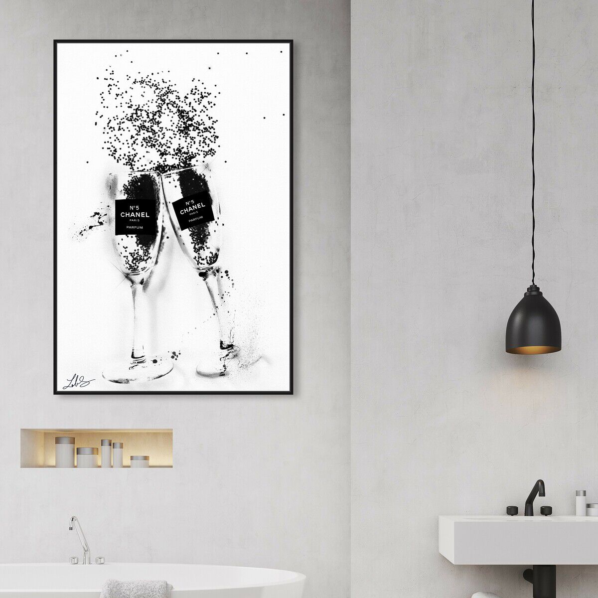 36x54/Framed Canvas/BFL