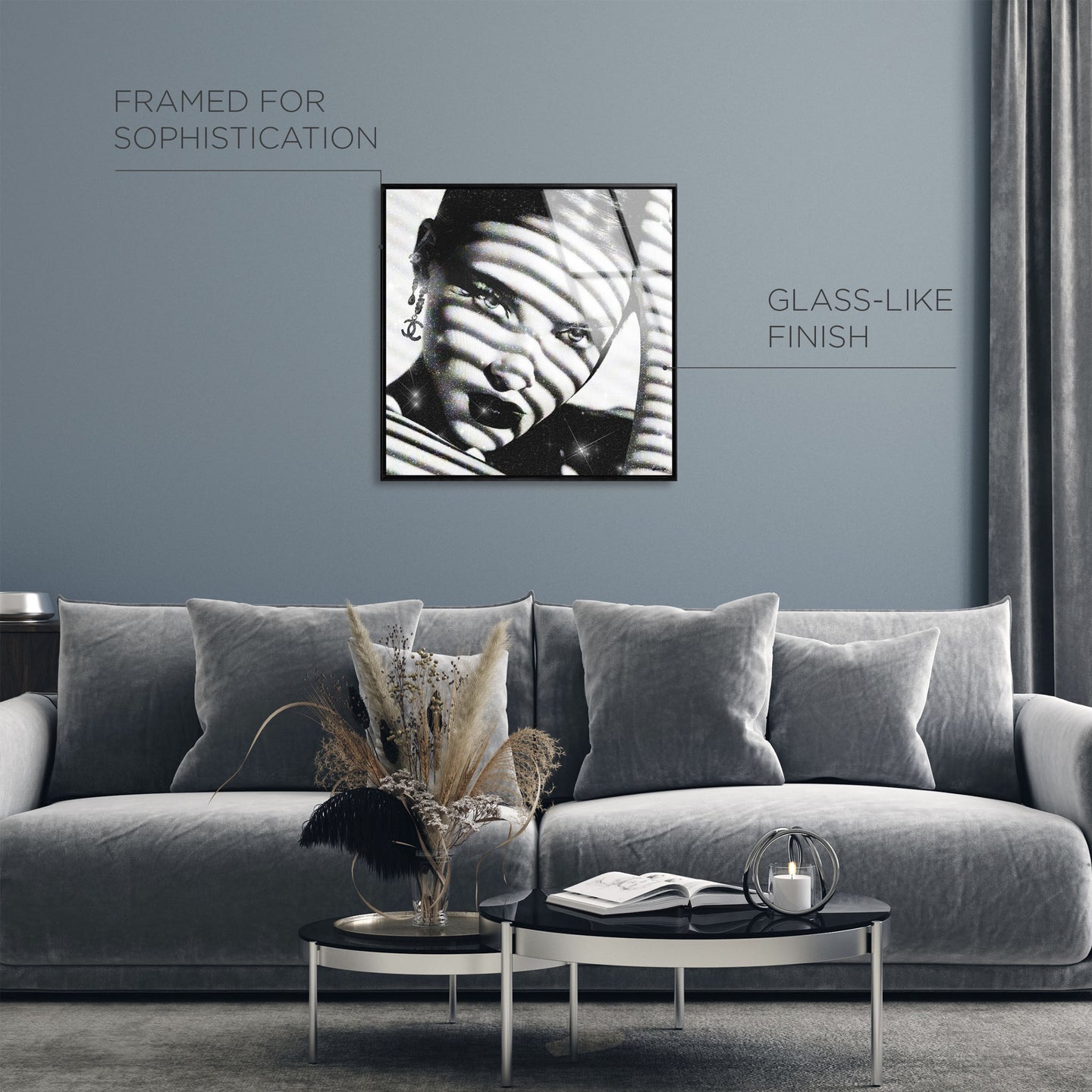 Solid Stare - Framed Acrylic Art