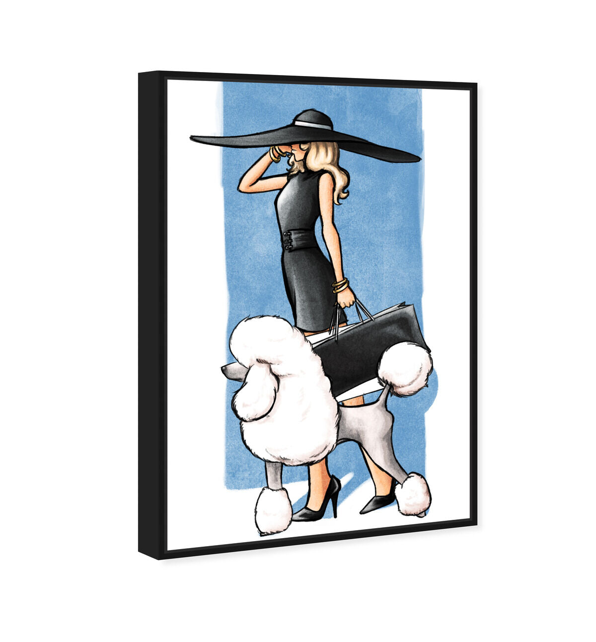 【新品】Oliver Gal Glam on a Stroll Blue Glam on a Stroll Blue II | Fashion and Glam Wall Art by The Oliver Gal