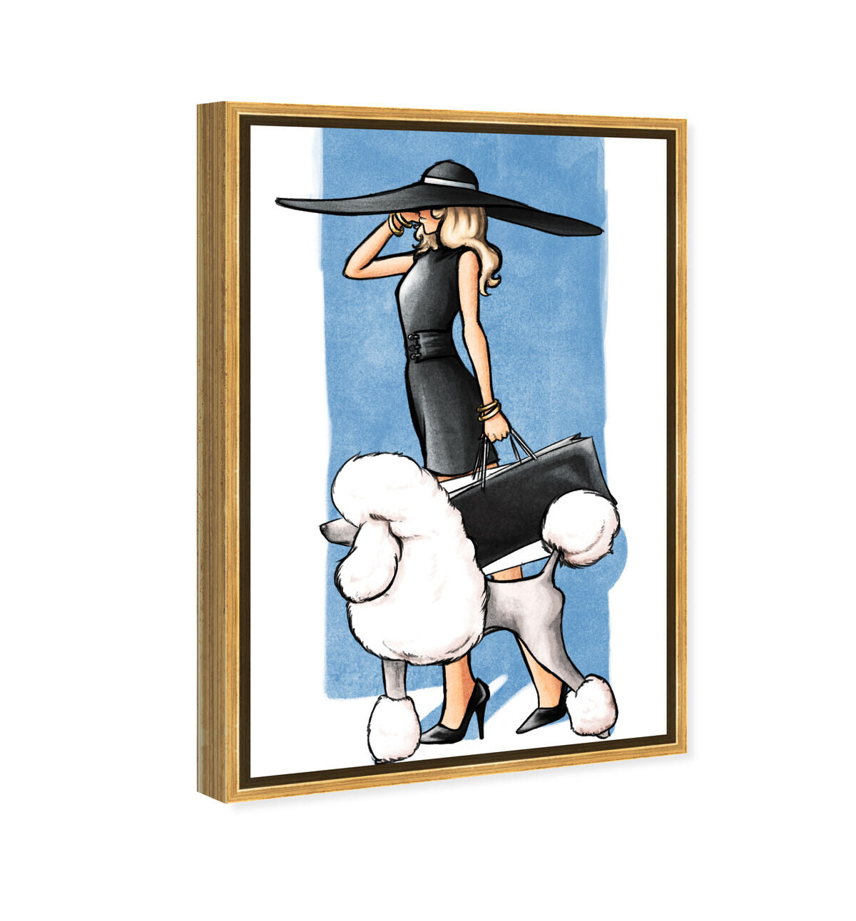 【新品】Oliver Gal Glam on a Stroll Blue Glam on a Stroll Blue II | Fashion and Glam Wall Art by The Oliver Gal