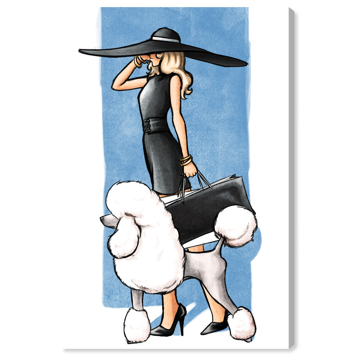 【新品】Oliver Gal Glam on a Stroll Blue Glam on a Stroll Blue II | Fashion and Glam Wall Art by The Oliver Gal