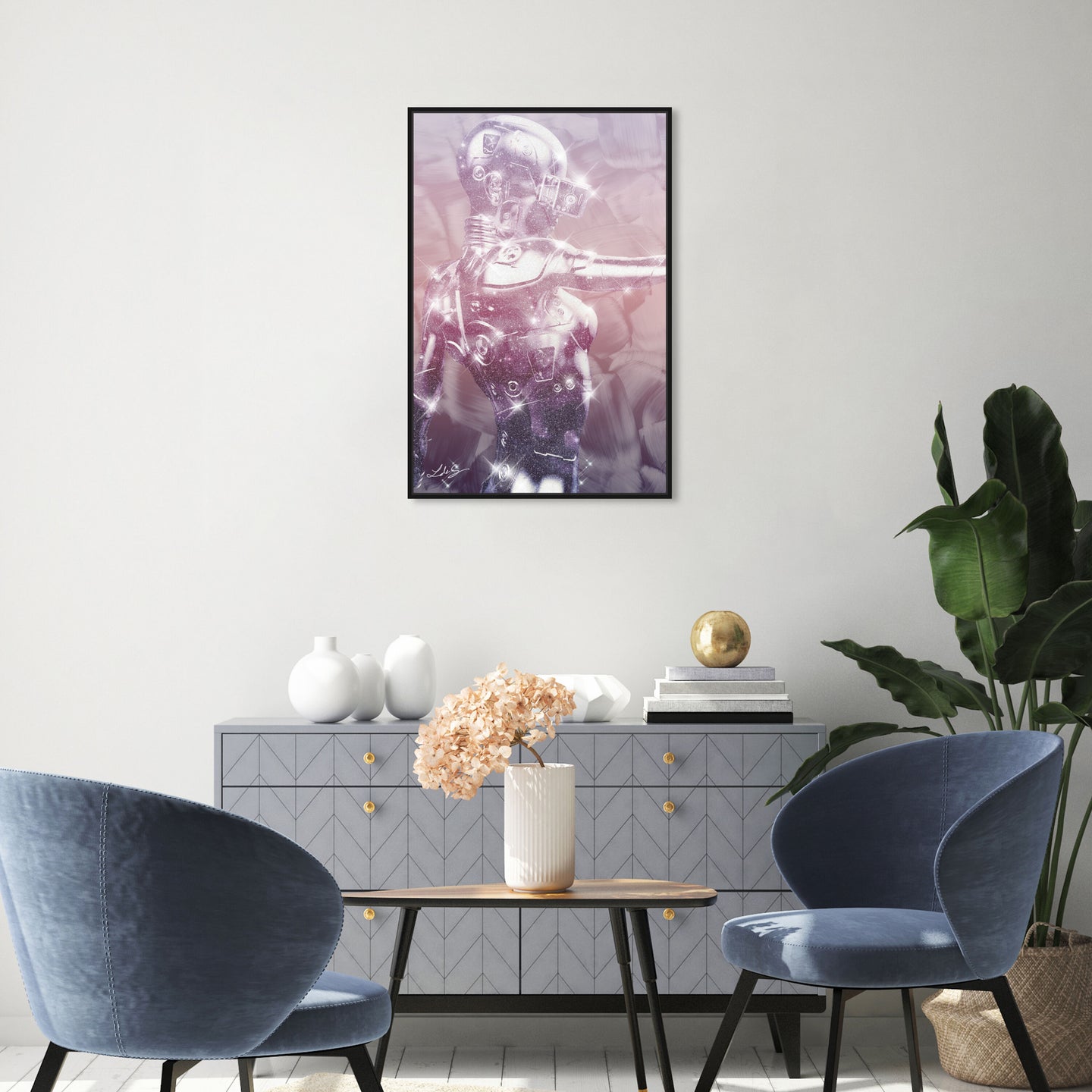36x54/Framed Canvas/BFL