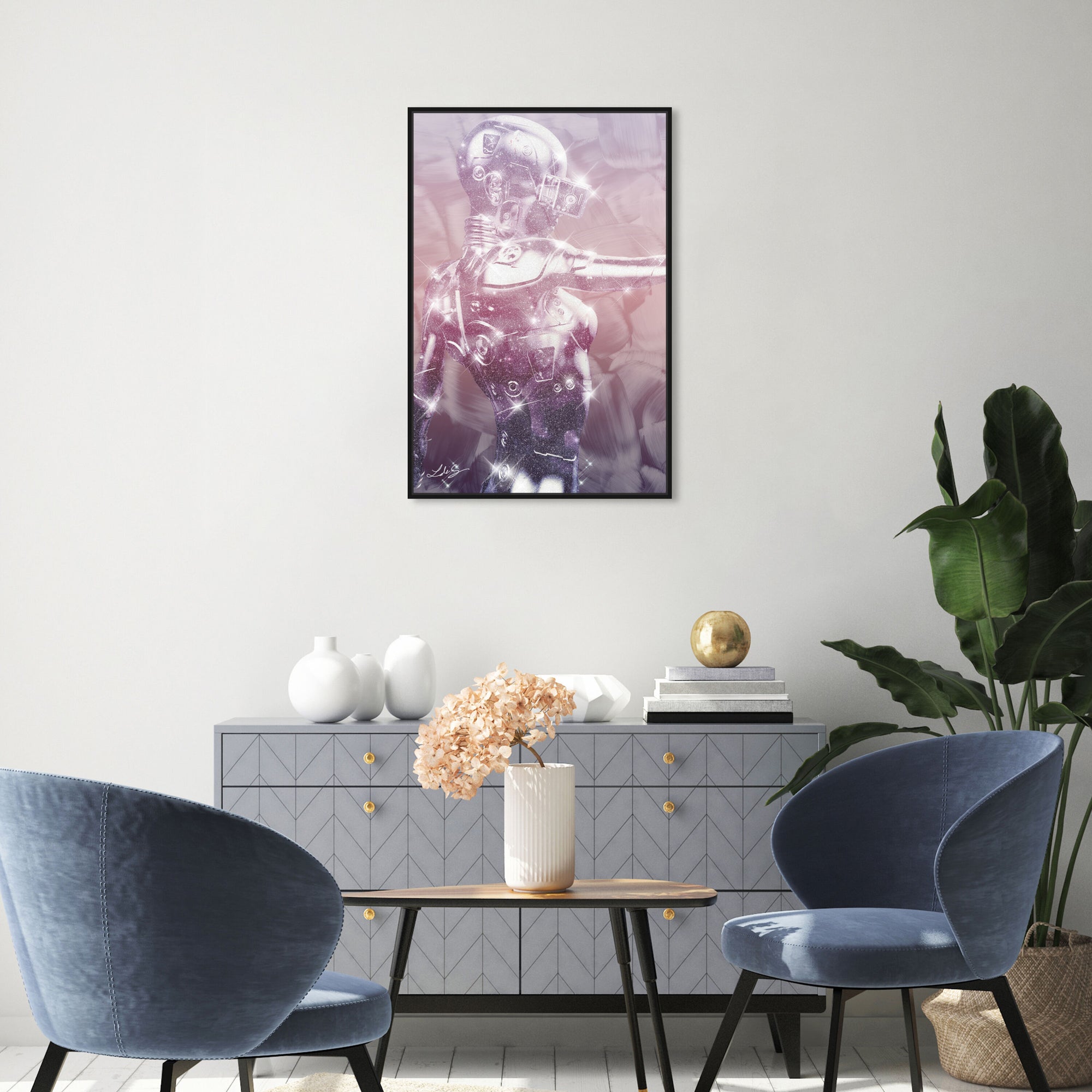 36x54/Framed Canvas/BFL