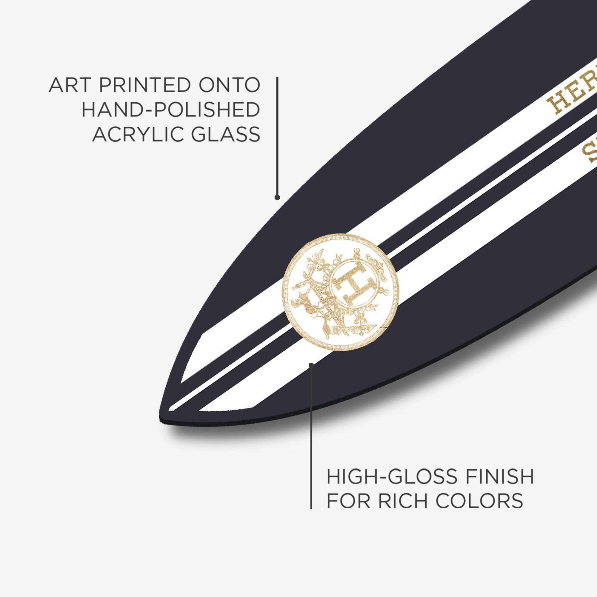 French Surfboard Charcoal