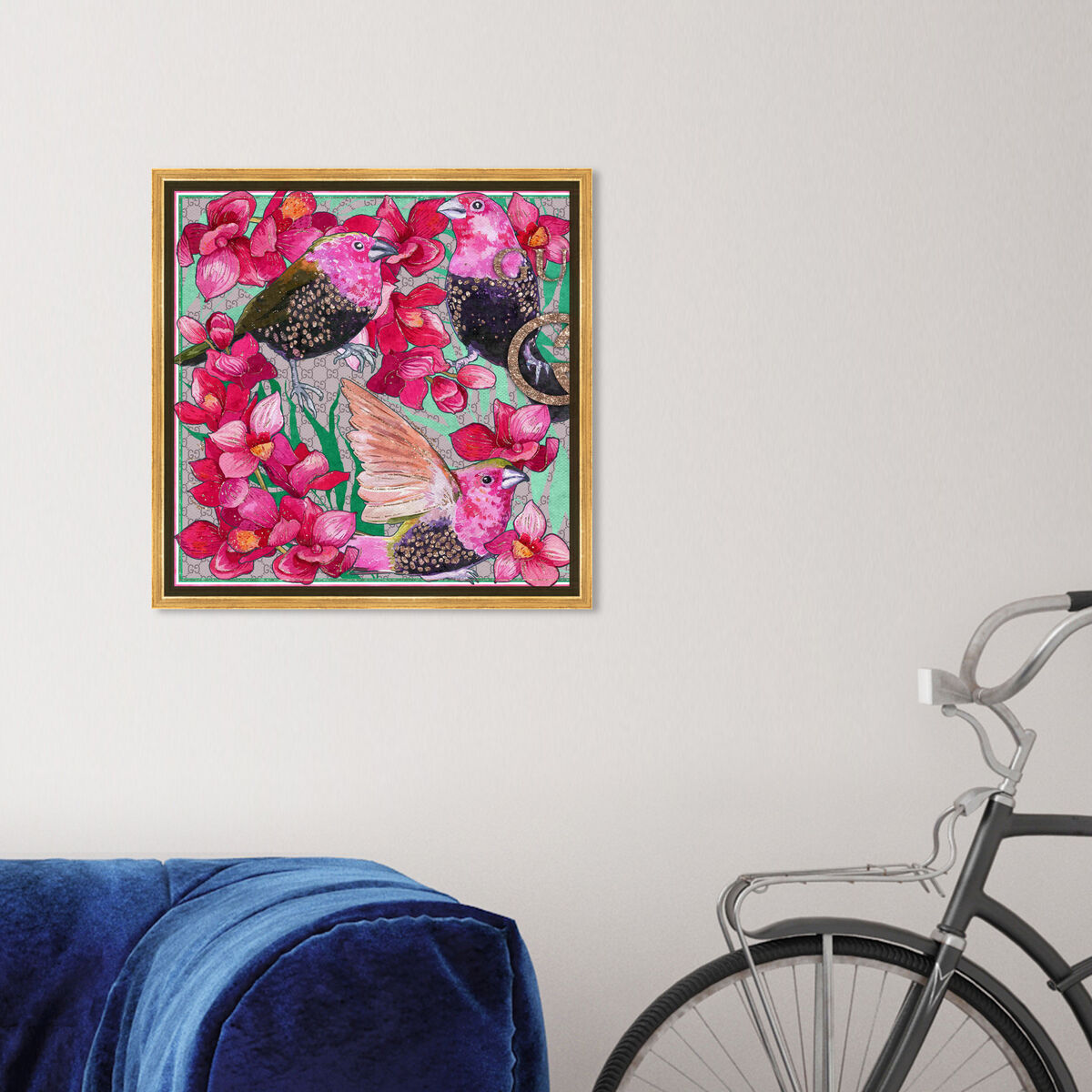 40x40/Framed Canvas/PSGLD