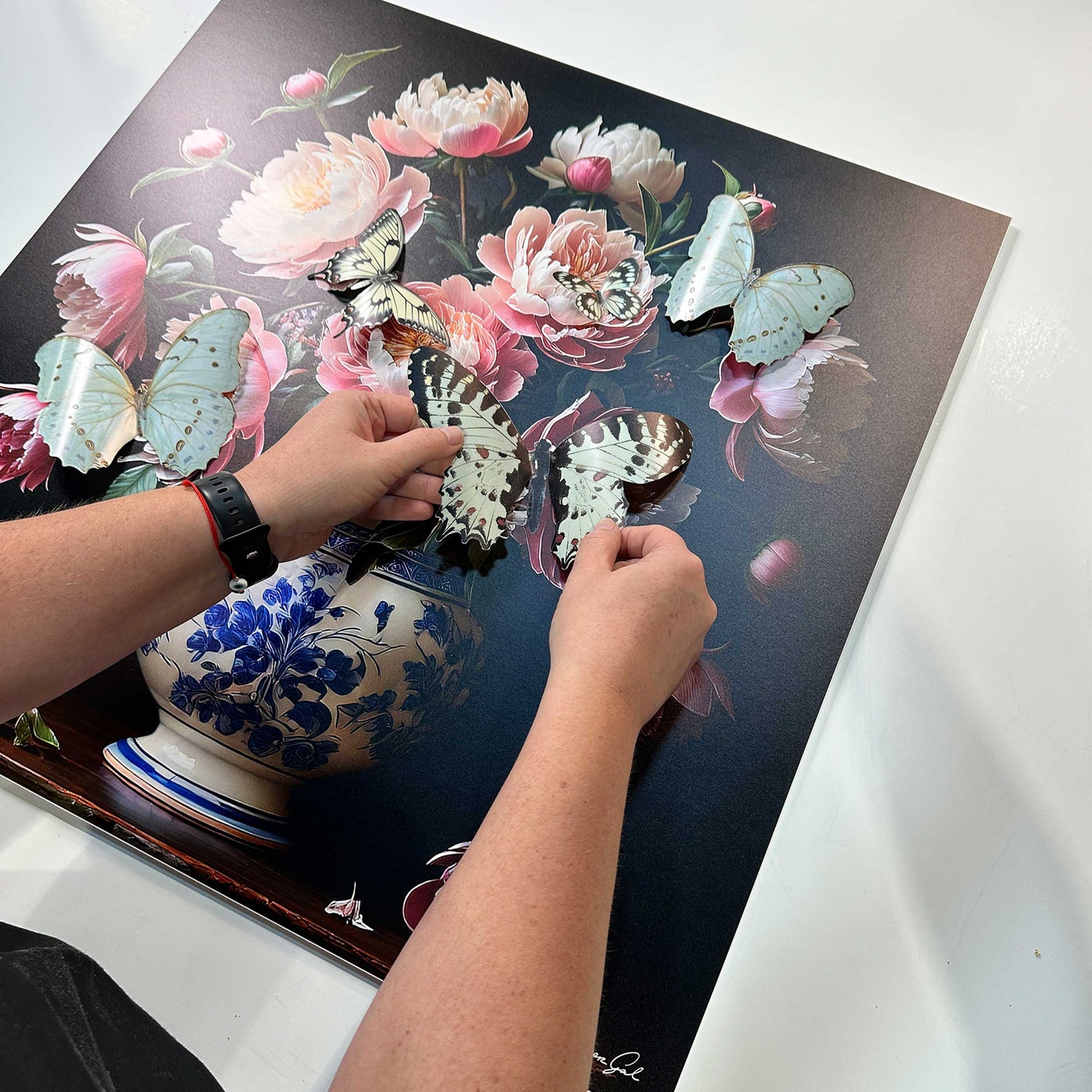 Ode to Peonies - With 3-D Butterflies