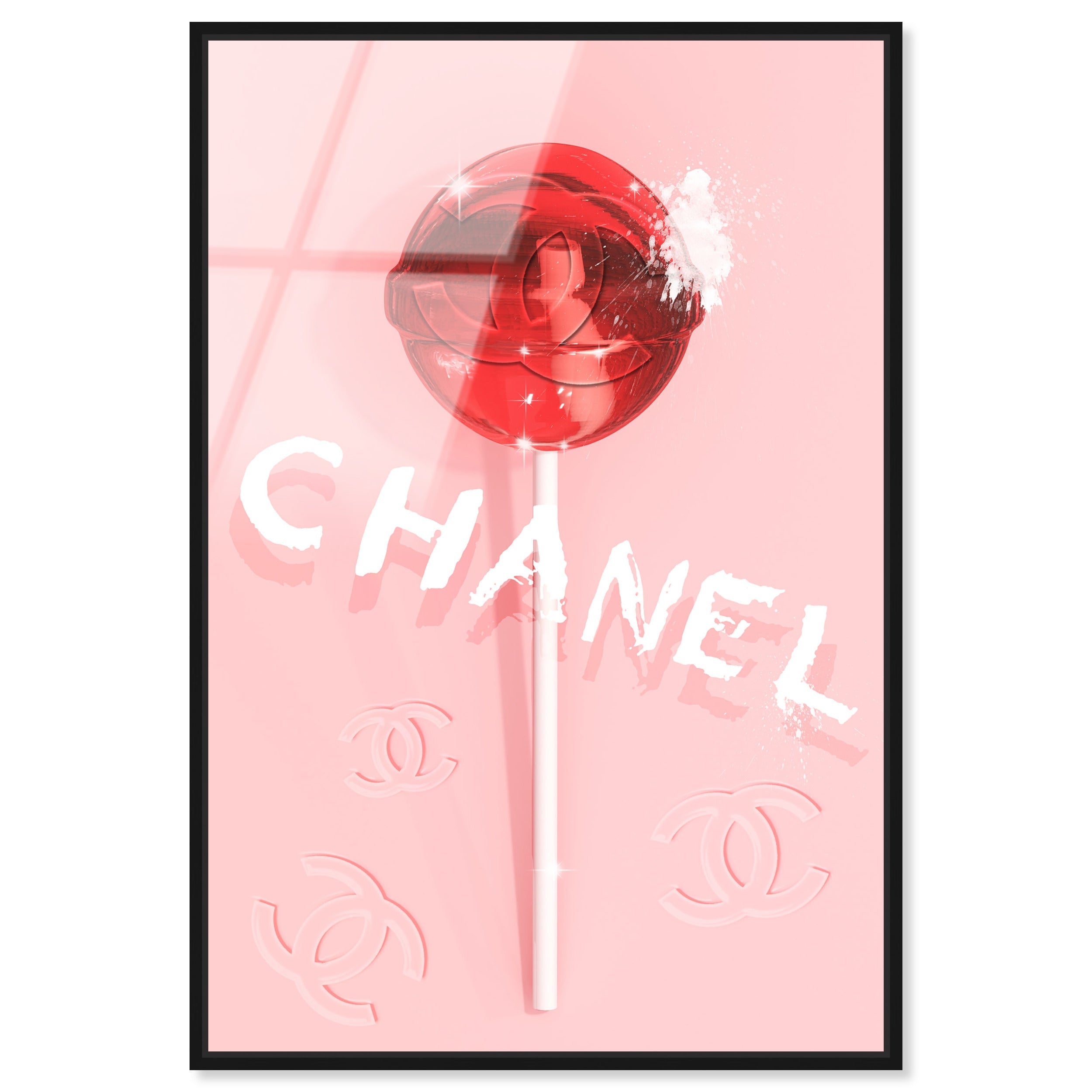 オリバーガル【CHANEL】　pop art Couture LolliPop 2 | Fashion Wall Art | Oliver Gal
