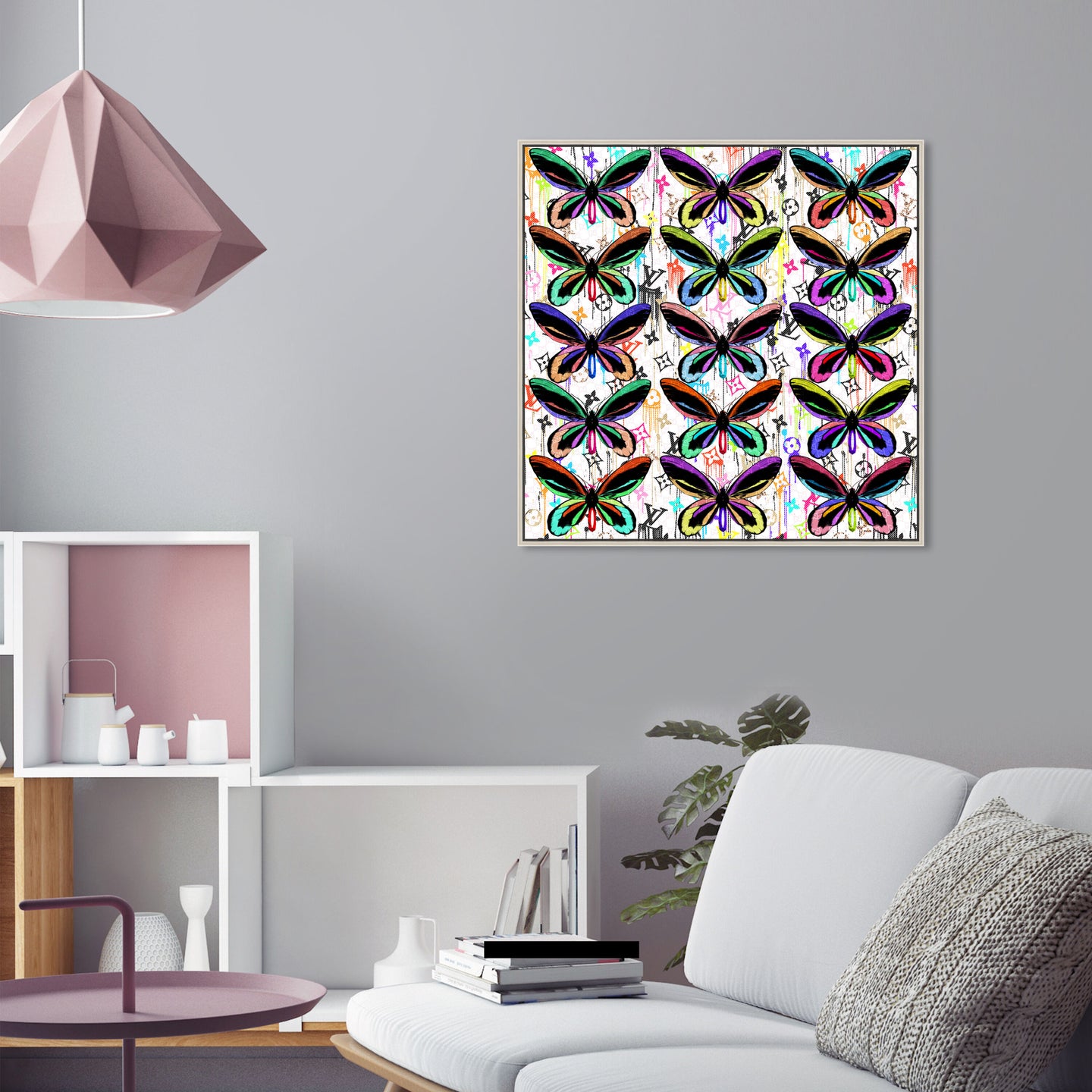 40x40/Framed Canvas/CFL