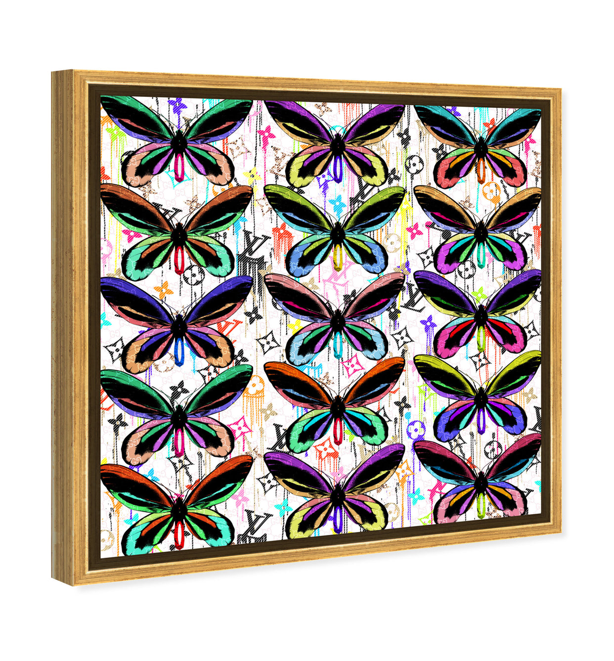 40x40/Framed Canvas/PSGLD