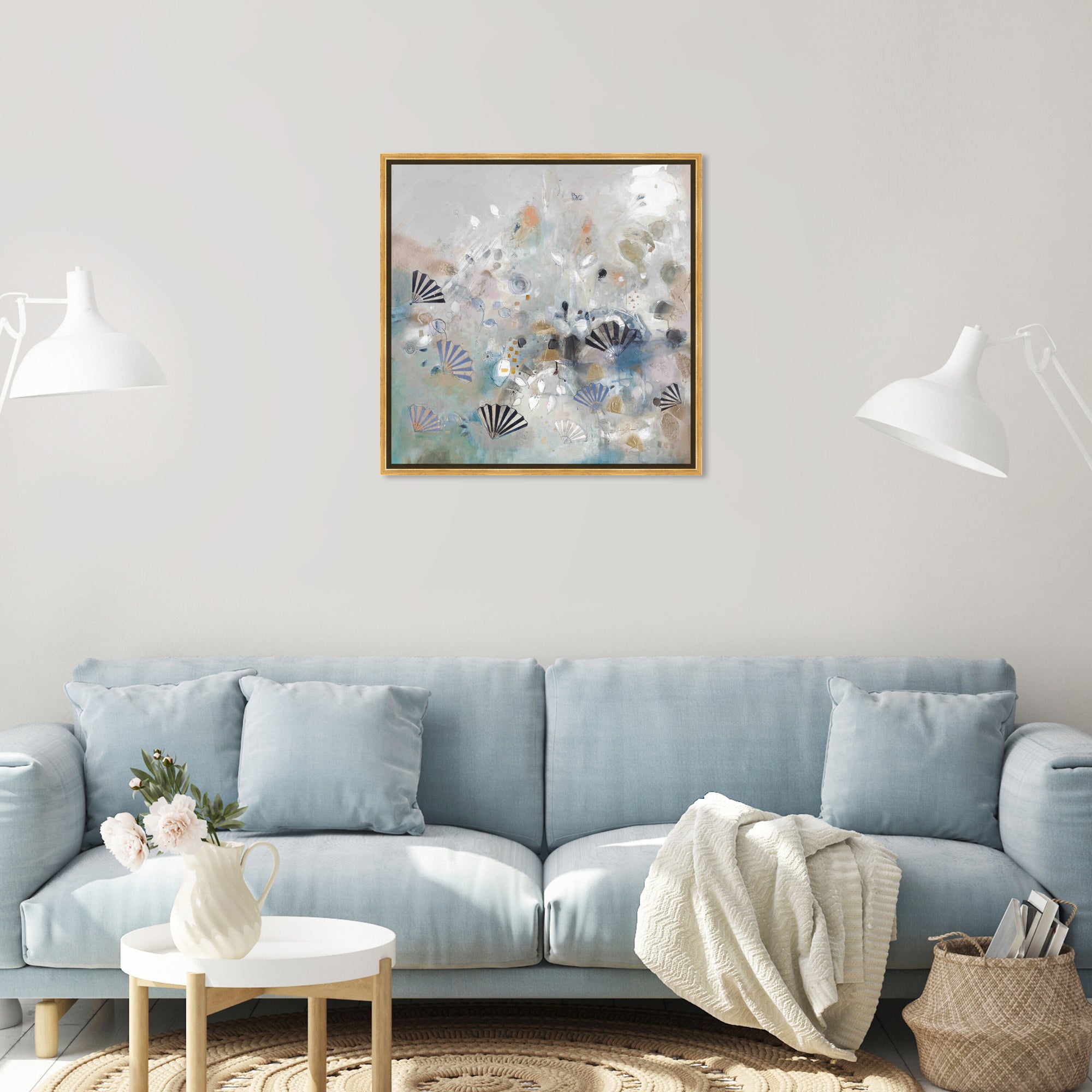 40x40/Framed Canvas/PSGLD
