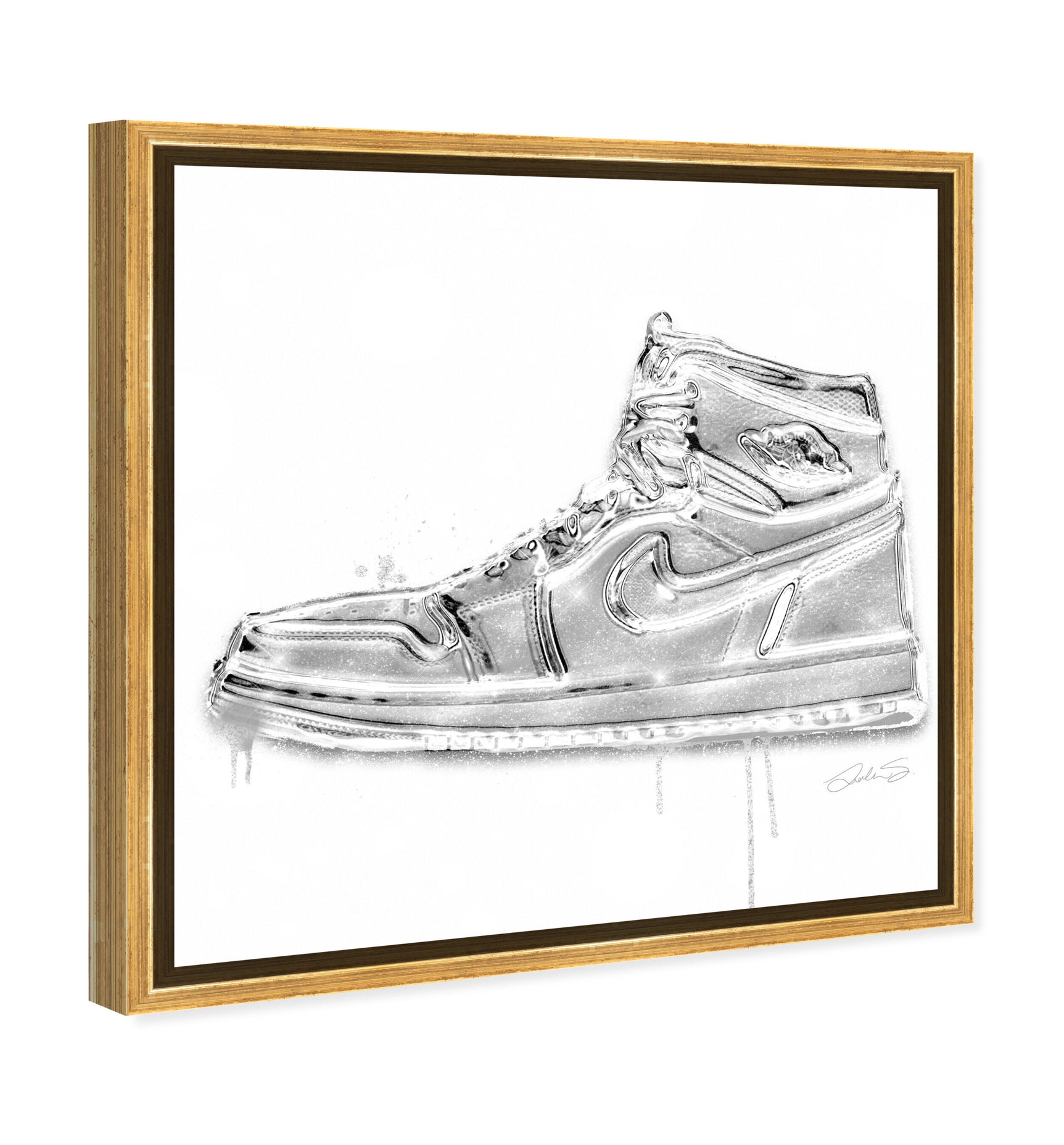 40x40/Framed Canvas/PSGLD