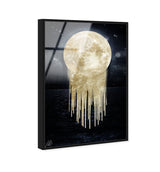 Solid Gold Heart Moon