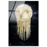 Solid Gold Heart Moon