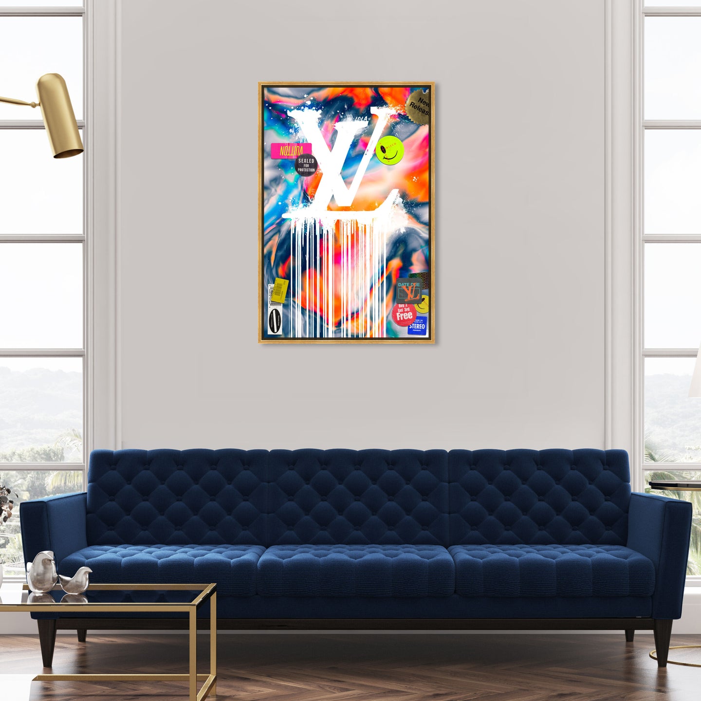 36x54/Framed Canvas/PSGLD