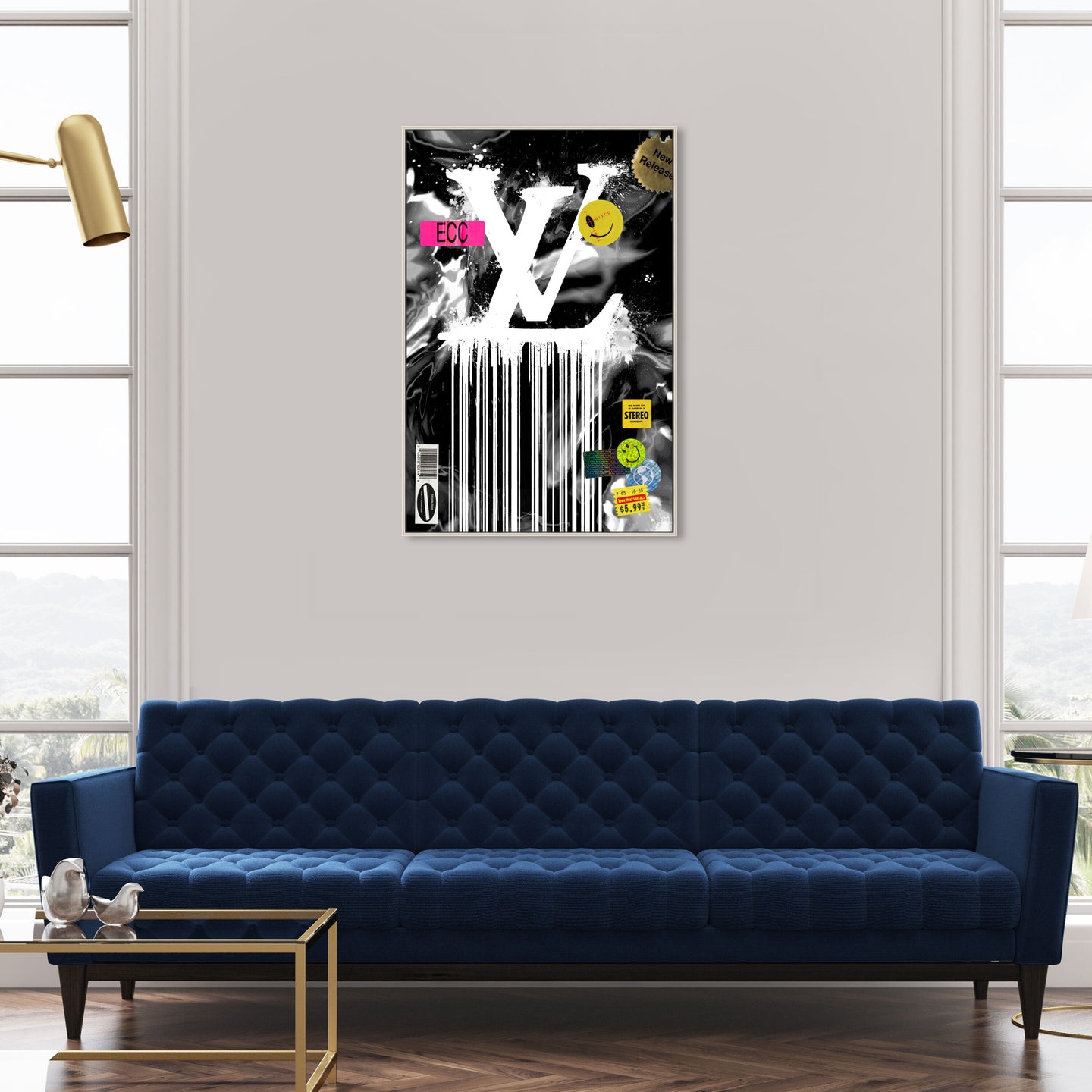 36x54/Framed Canvas/CFL