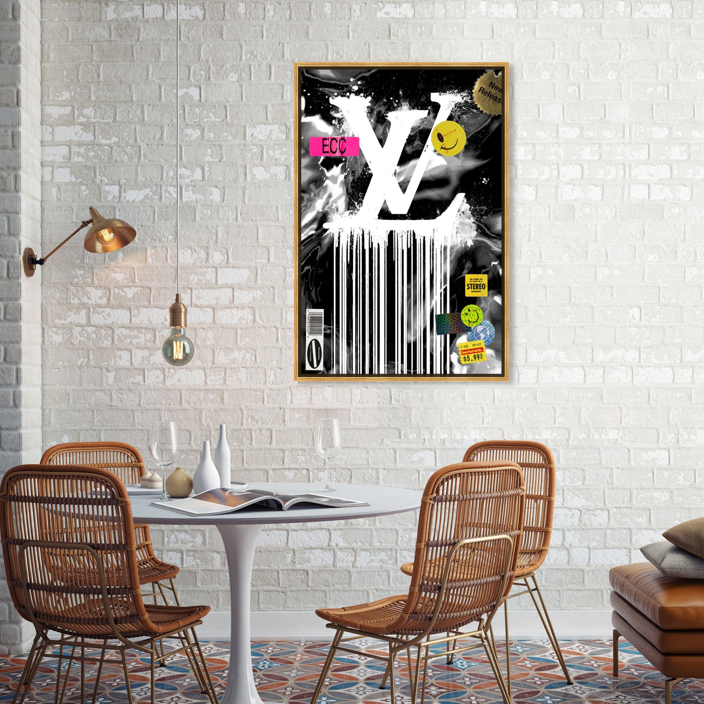 36x54/Framed Canvas/PSGLD