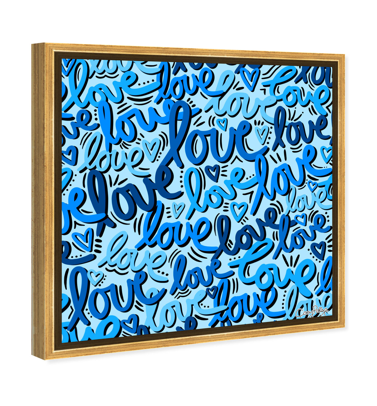 40x40/Framed Canvas/PSGLD