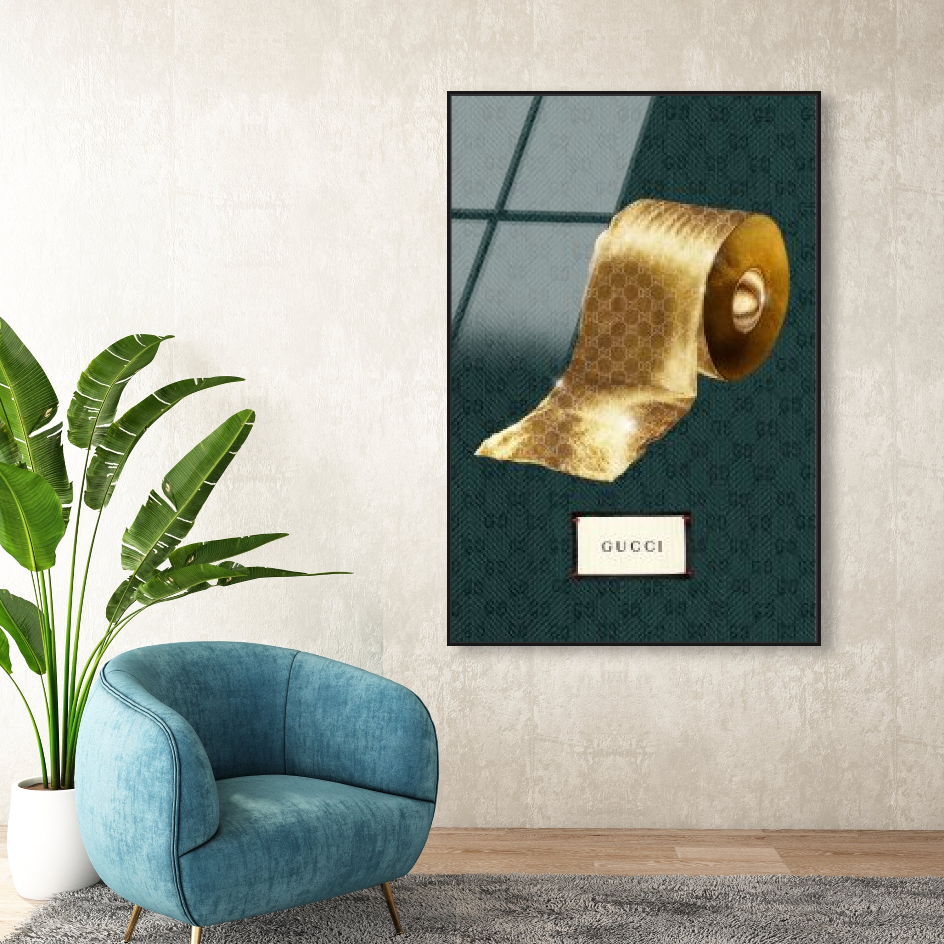 Toilet de Luxe | Fashion and Glam Wall Art by The Oliver Gal