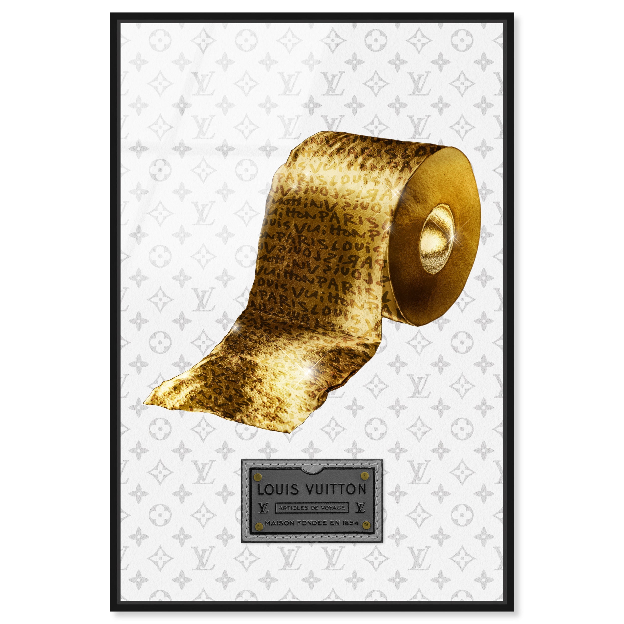 Toilet de Luxe Paris | Fashion and Glam Wall Art by The Oliver Gal