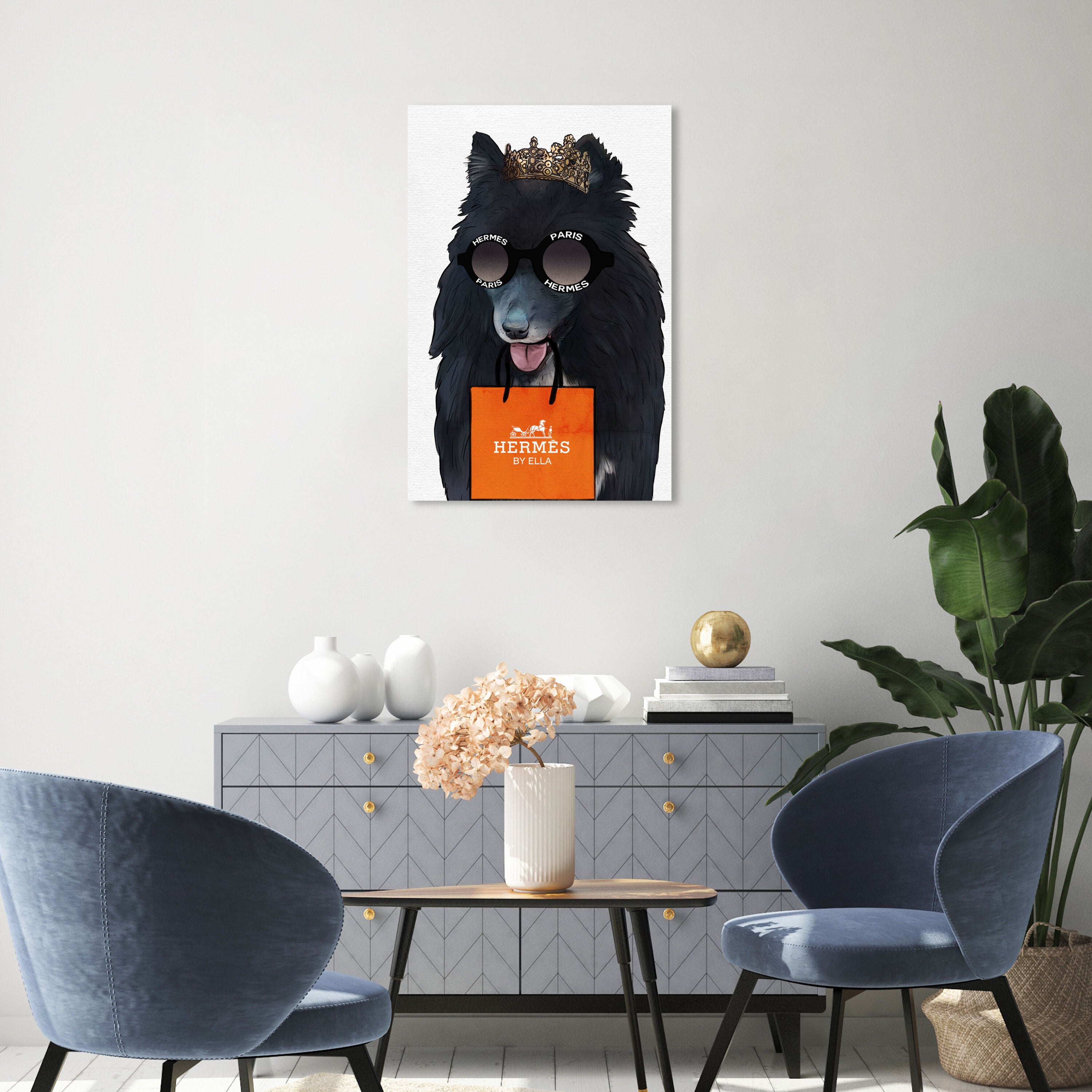 新品 オリバーガル ORANGE CHIC CHIHUAHUA Orange Regal Lifestyle | Custom Pet Portrait | Oliver Gal