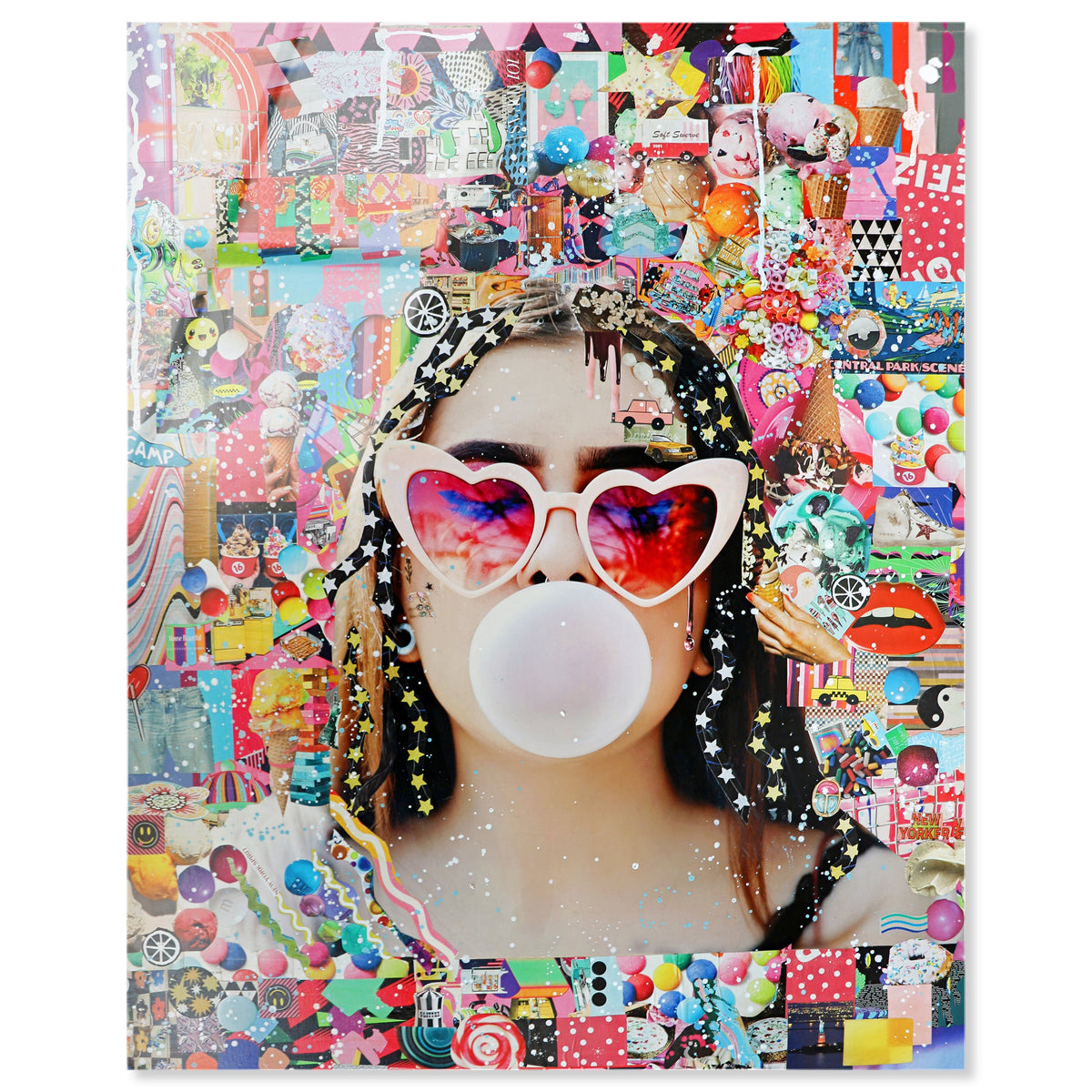 Bubble gum 絵画原画 アクリル画テクスチャーアート katy Hirshfeld - bubble gum | Wall Art by The Oliver Gal