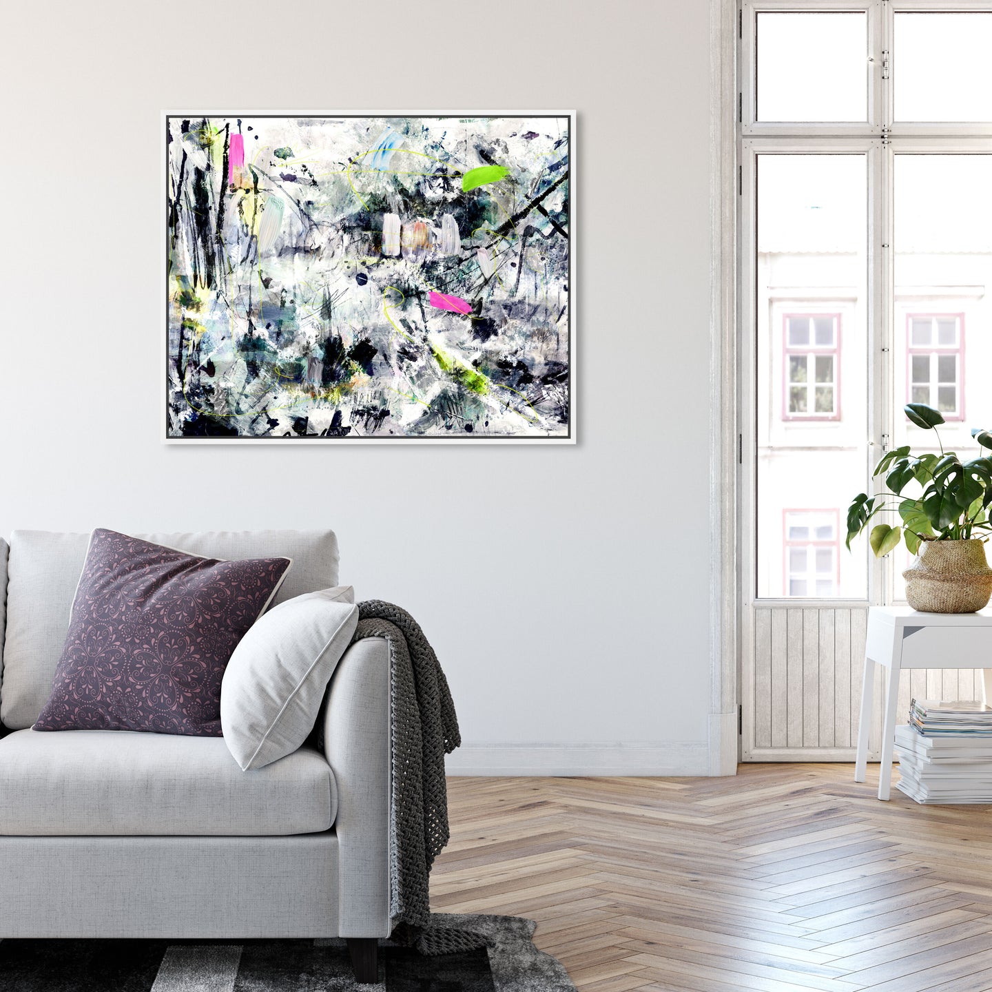 45x36/Framed Canvas/WFL