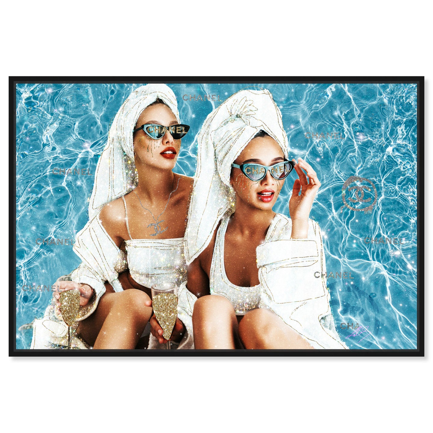 54x36/Framed Canvas/BFL