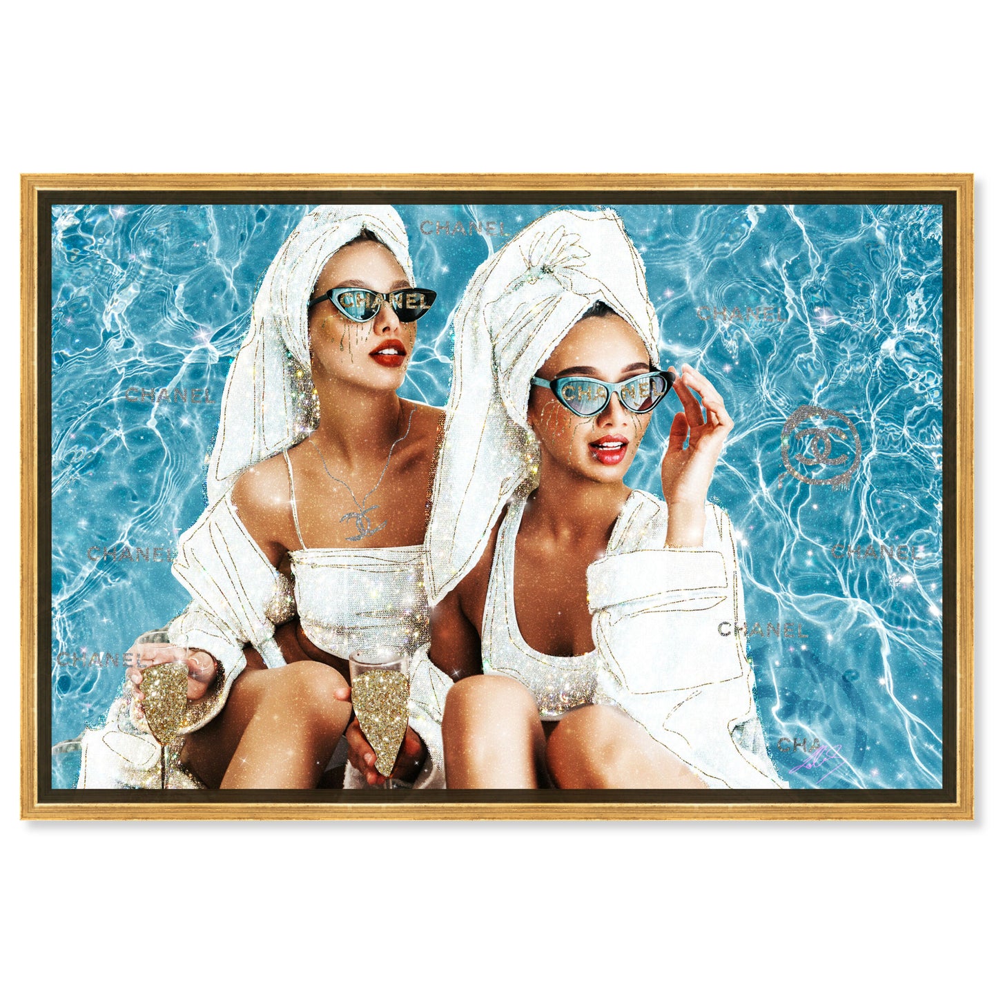 54x36/Framed Canvas/PSGLD