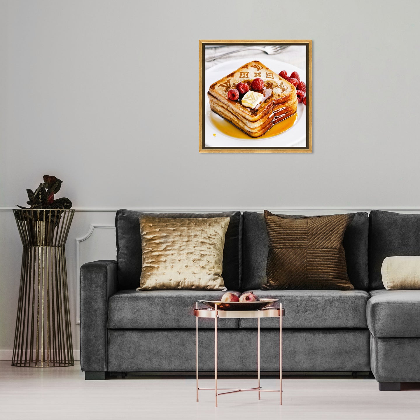 40x40/Framed Canvas/PSGLD
