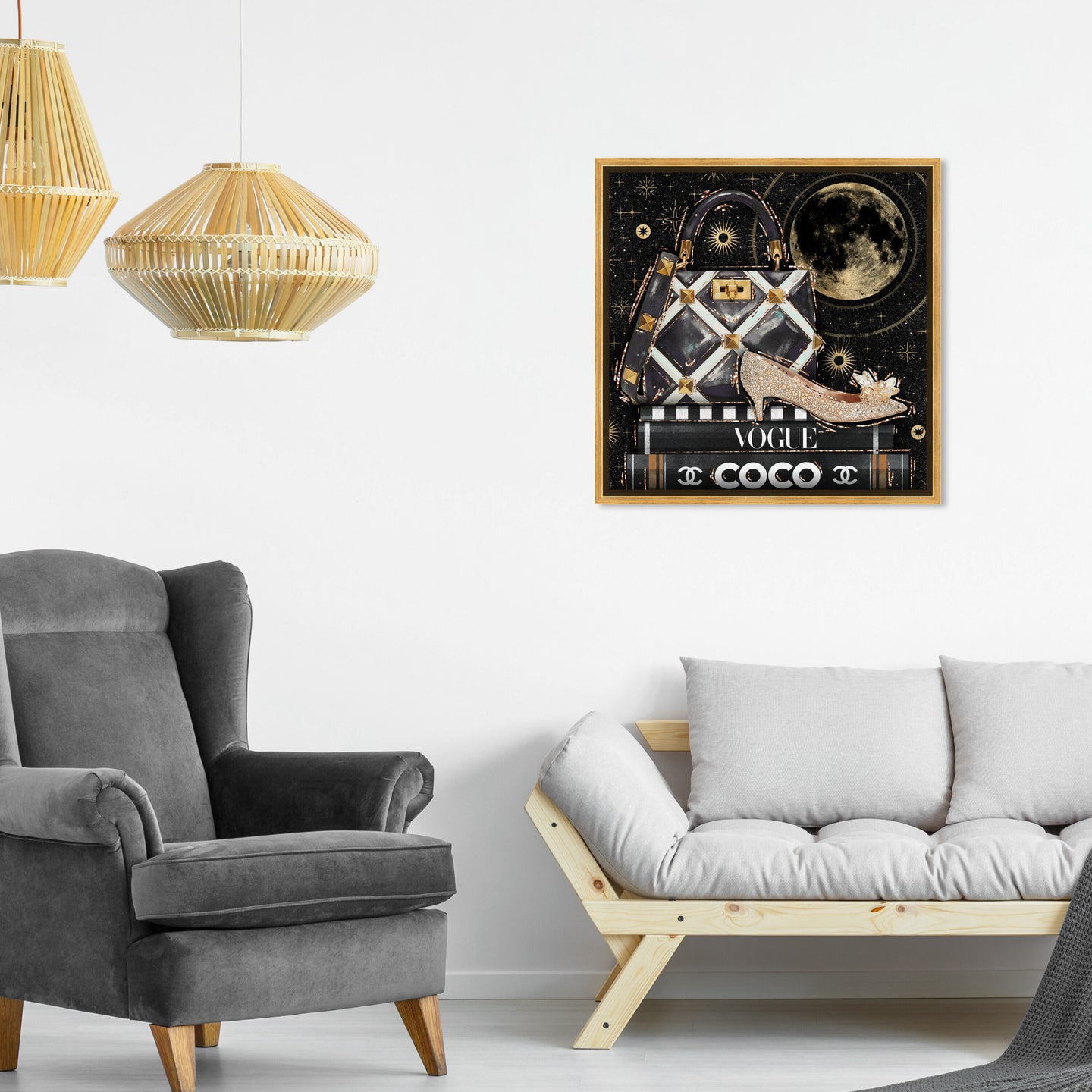 40x40/Framed Canvas/PSGLD