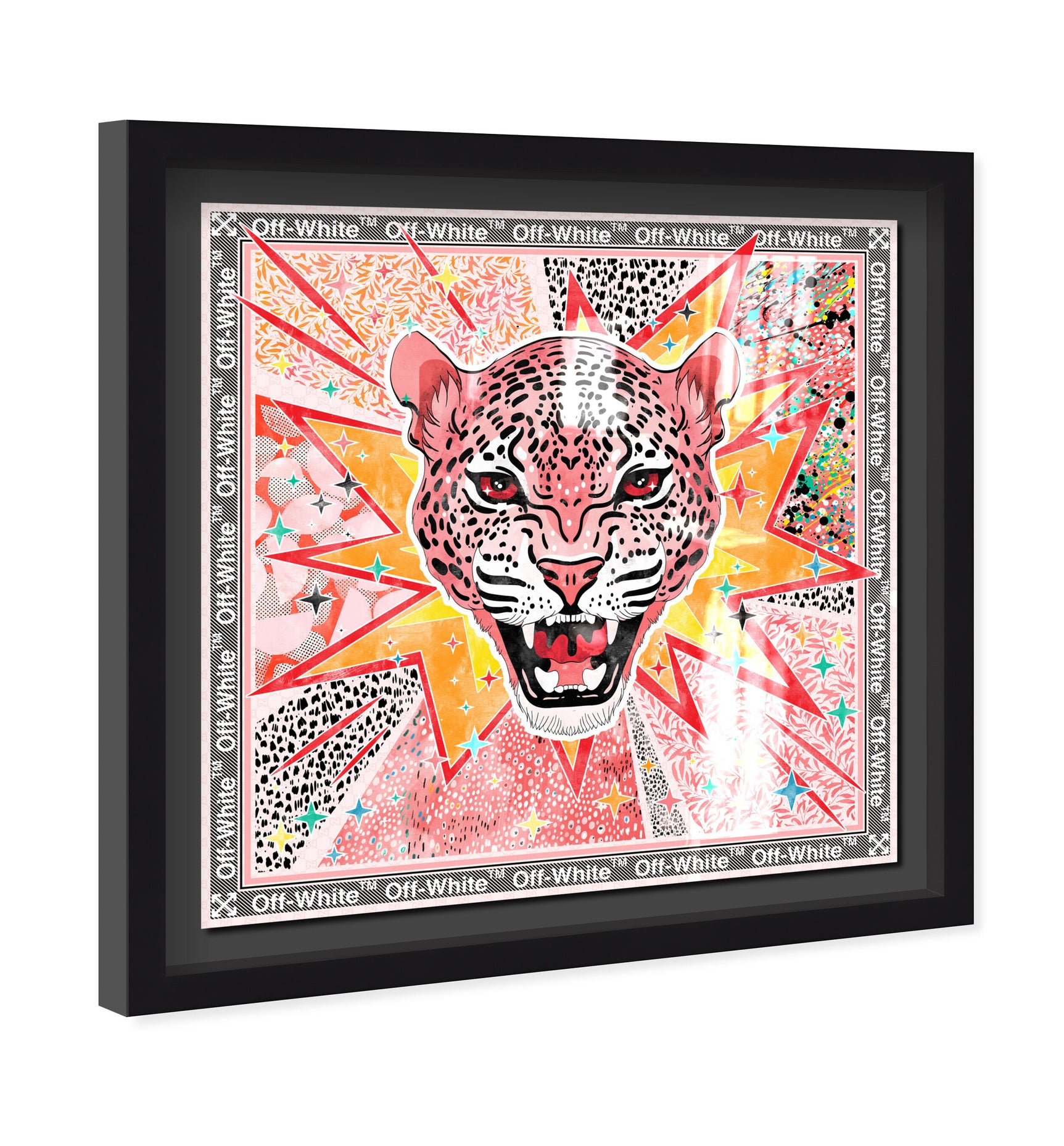 Pink Jaguar Jam - Displayed in a shadowbox