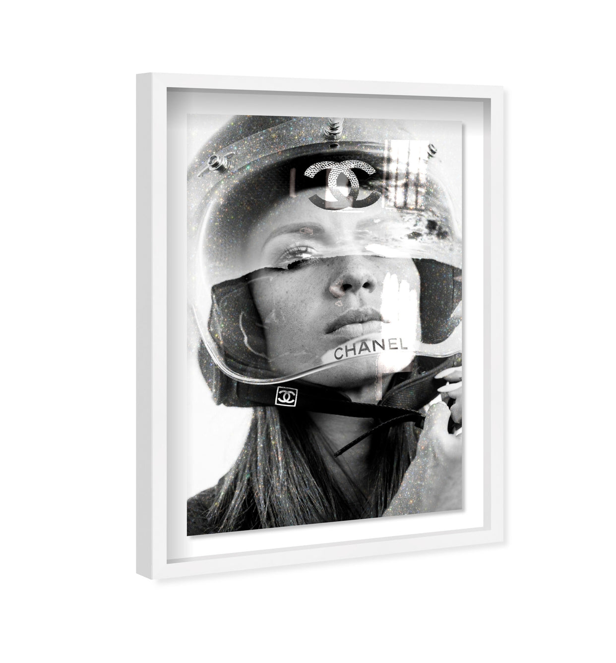 Motogirl - Displayed in a shadowbox
