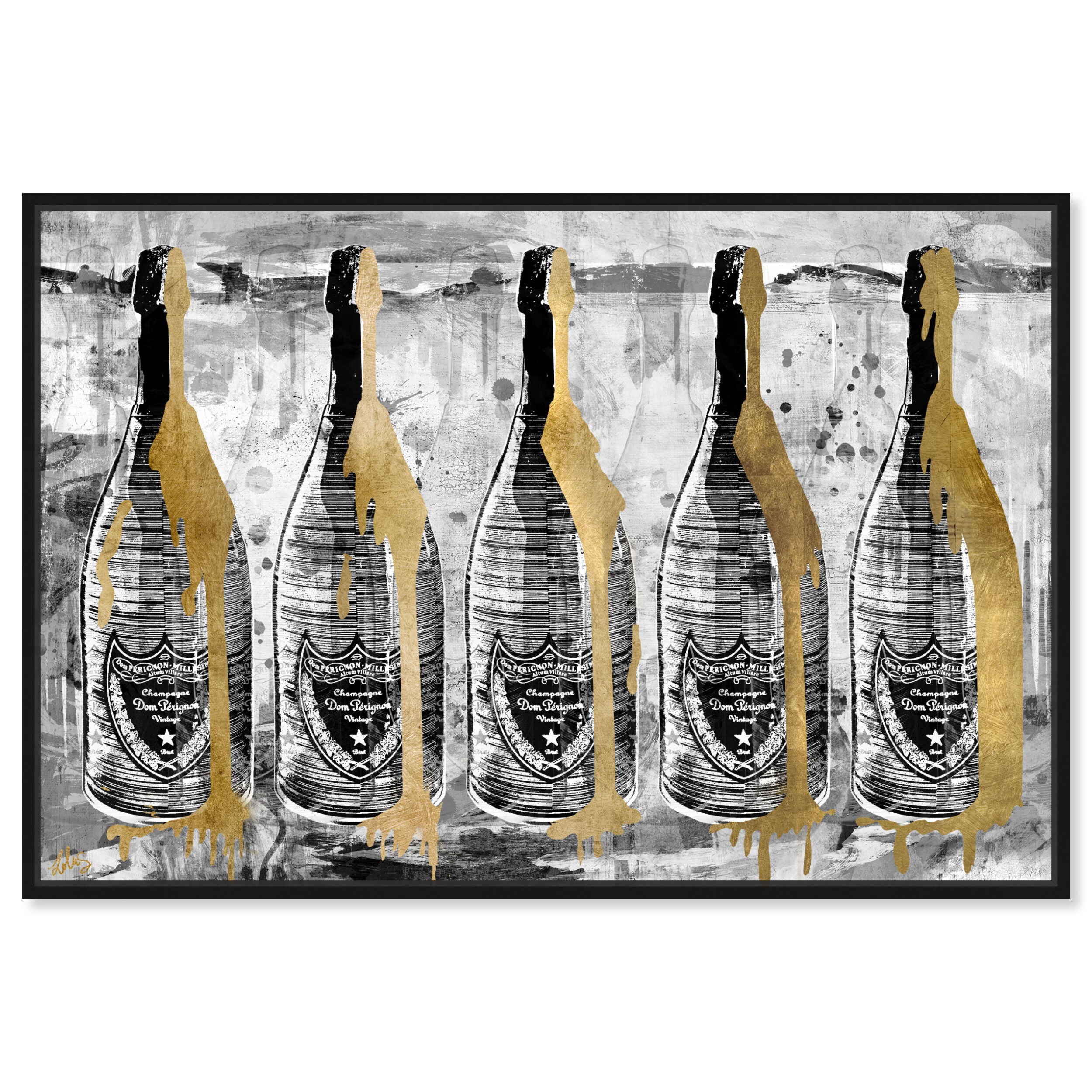 新品 オリバーガル PARISIAN LUXE CHAMPAGNE TALL Luxury Champagne Wall Art | Oliver Gal