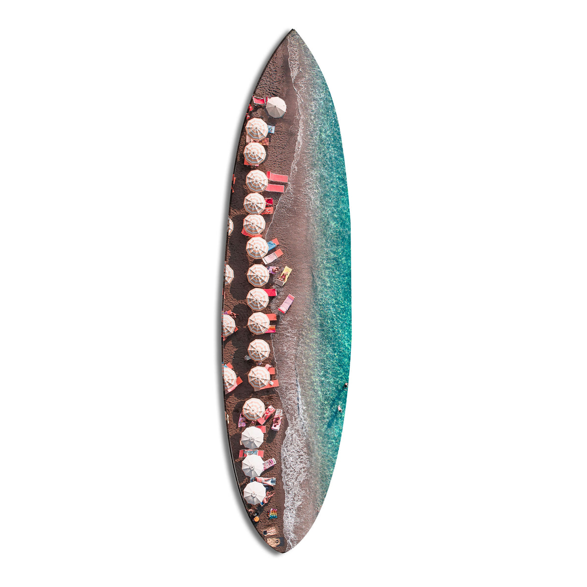 Al Mare Beach Surfboard | Wall Art by The Oliver Gal