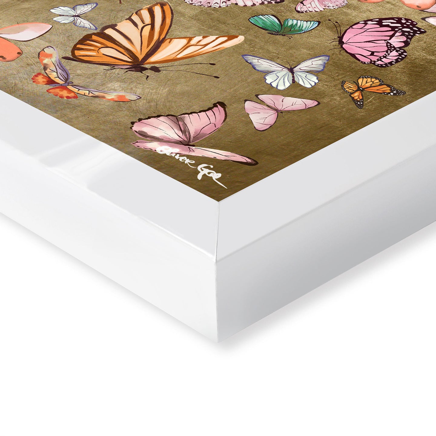 Flying Over Gold - With Hand-Applied Gold Leaf