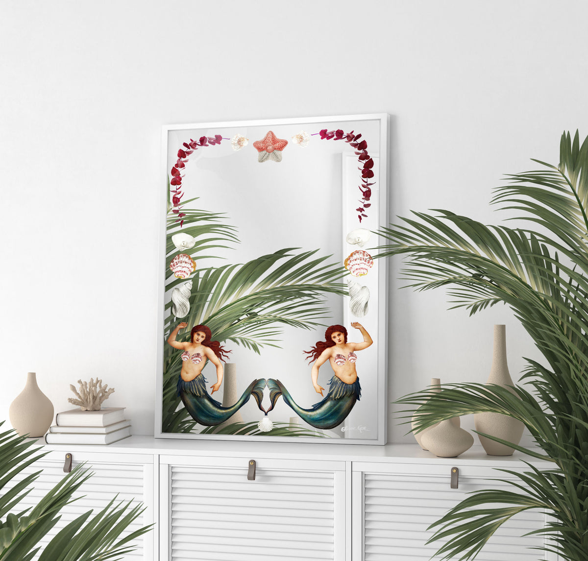 La Sirena Mermaid Mirror | Coastal Wall Art | Oliver Gal