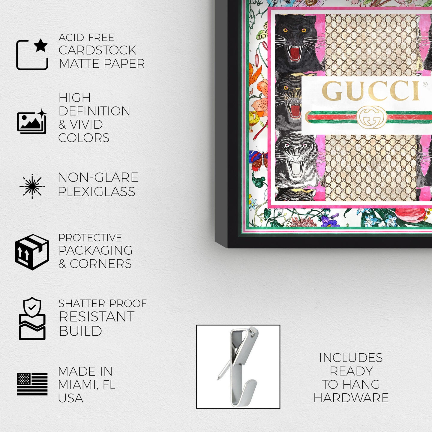 Grand Jungle Fashion SET - Displayed in a shadowbox