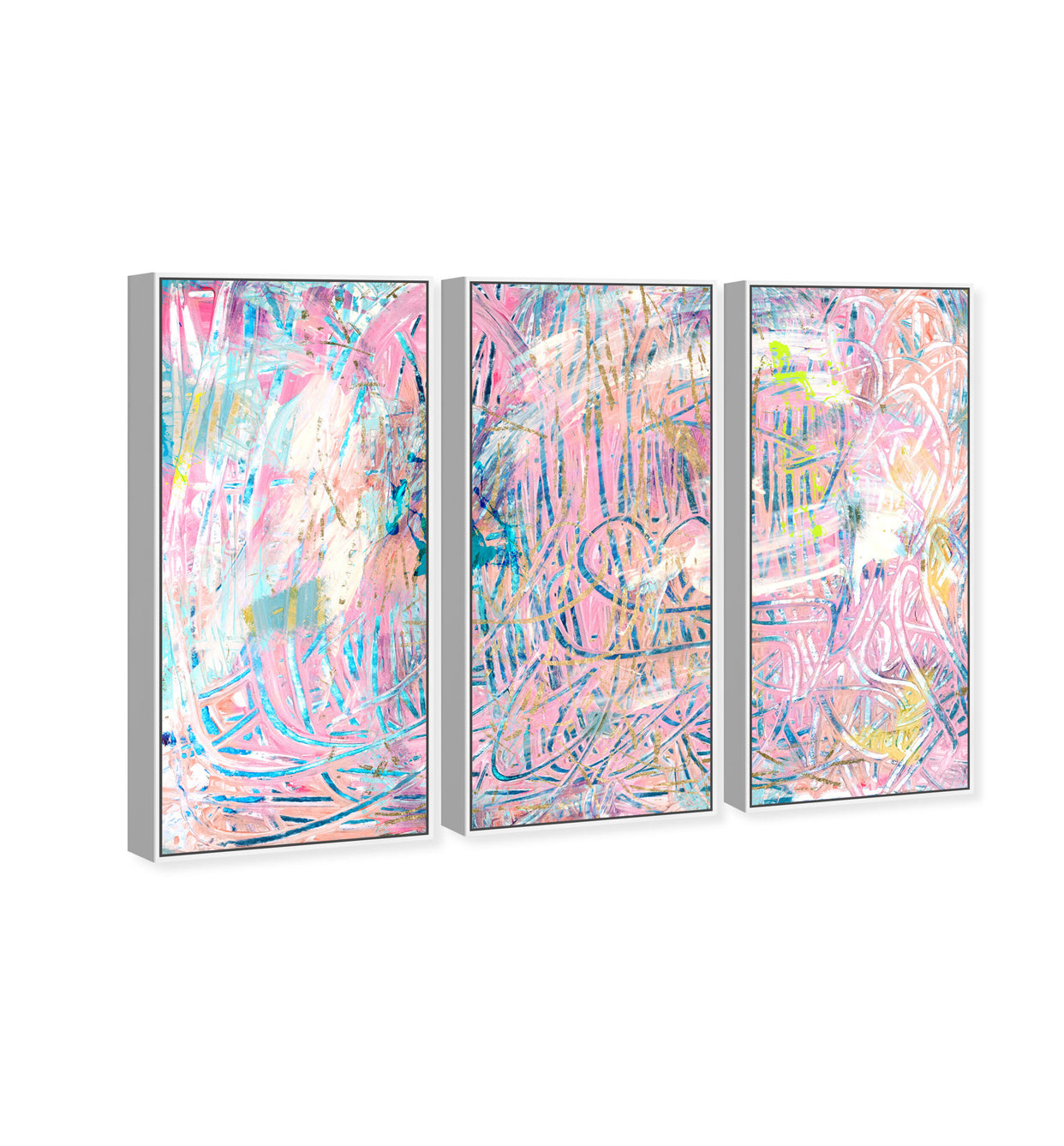 But I Never Quit TRIPTYCH - With hand-applied Heavy Gel Top Coat