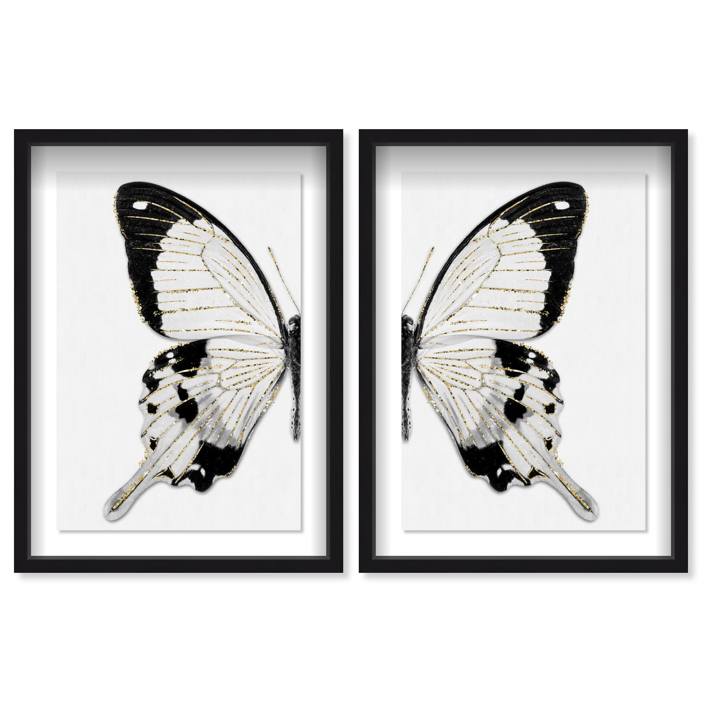 Monochrome Butterfly SET