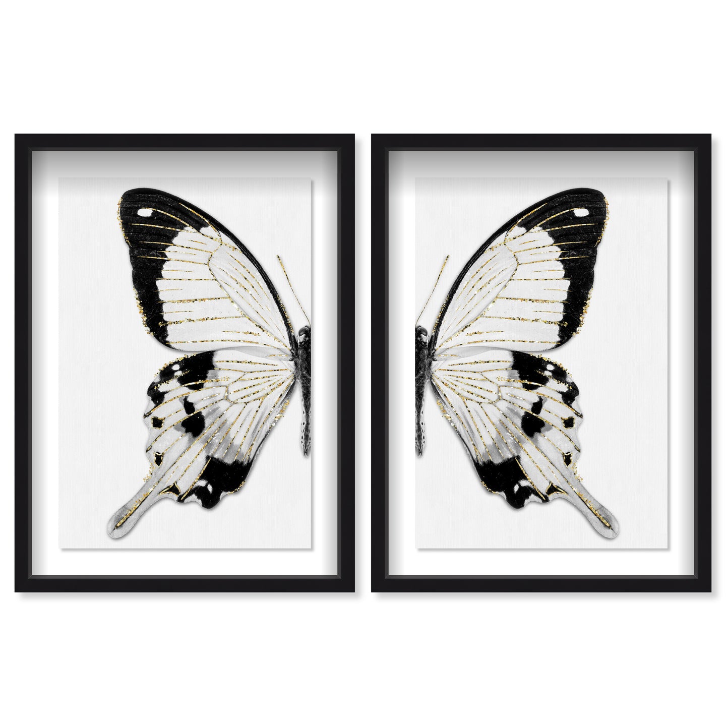 Monochrome Butterfly SET