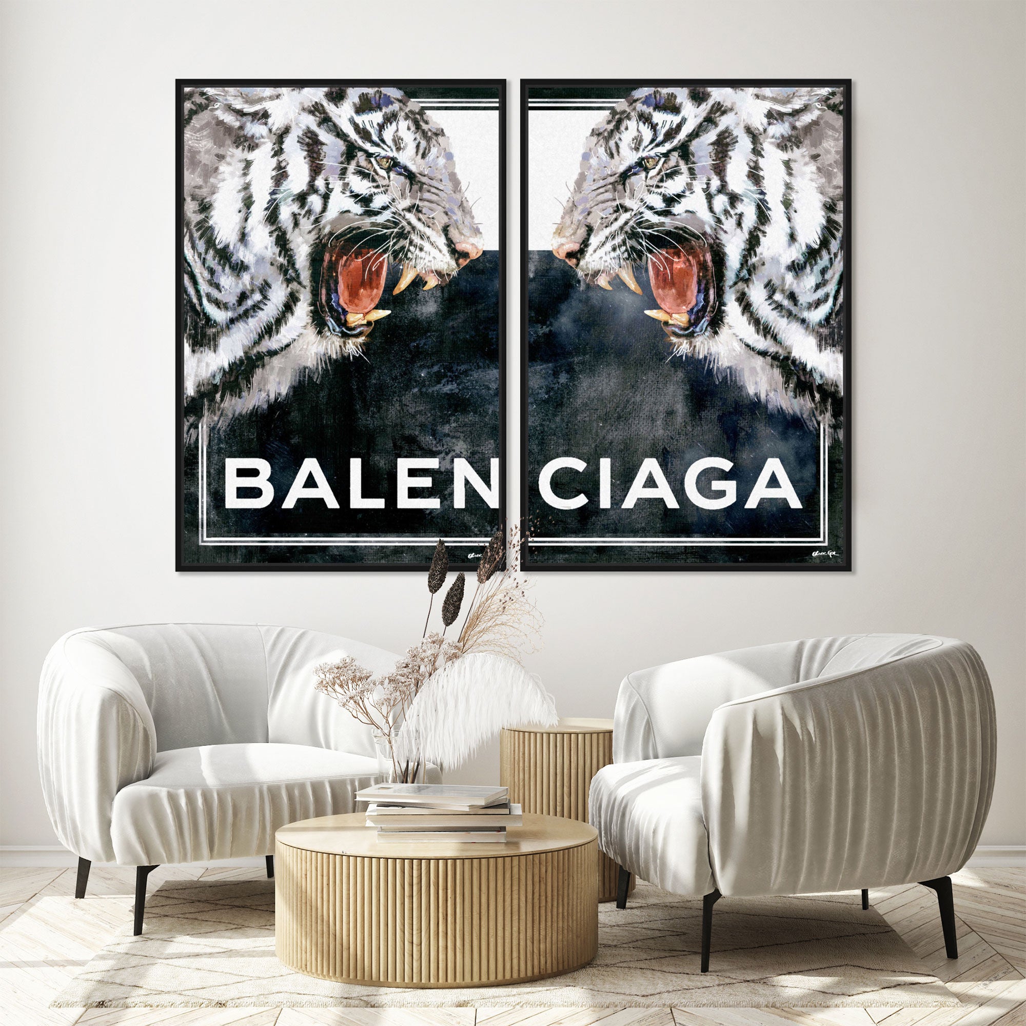 Tiger Effect Tiger Effect Symbol SET | Wall Art by The Oliver Gal